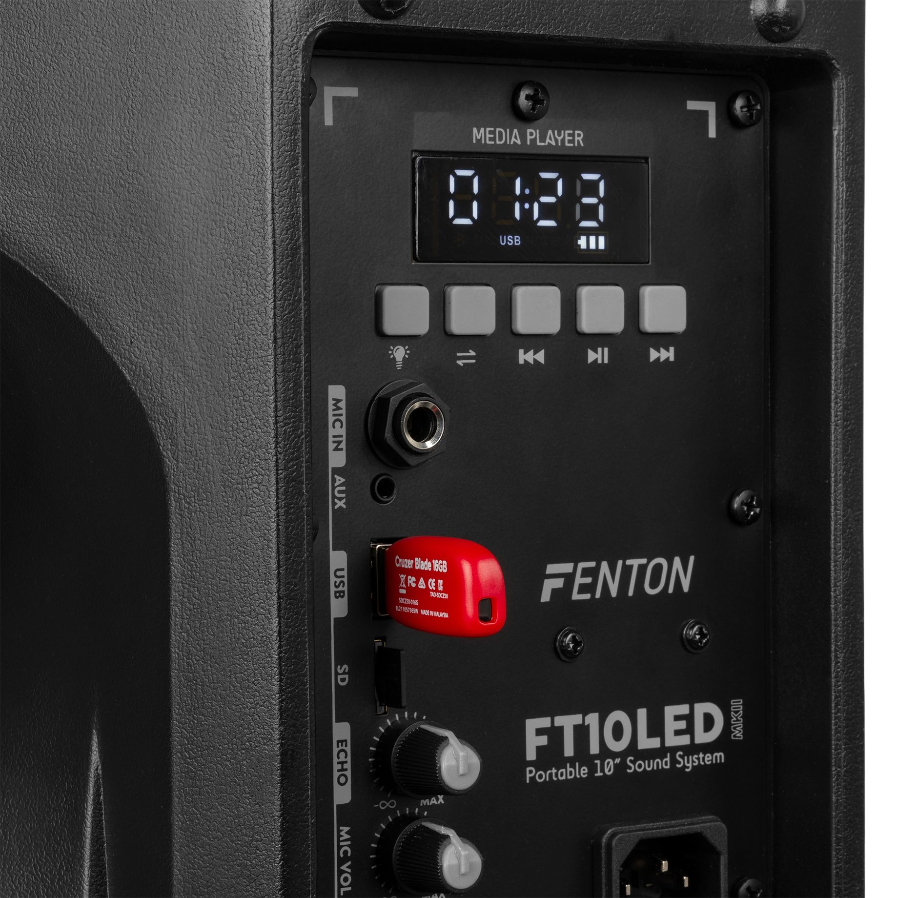 FT10LED MK2 Portable Sound System 10" 450W