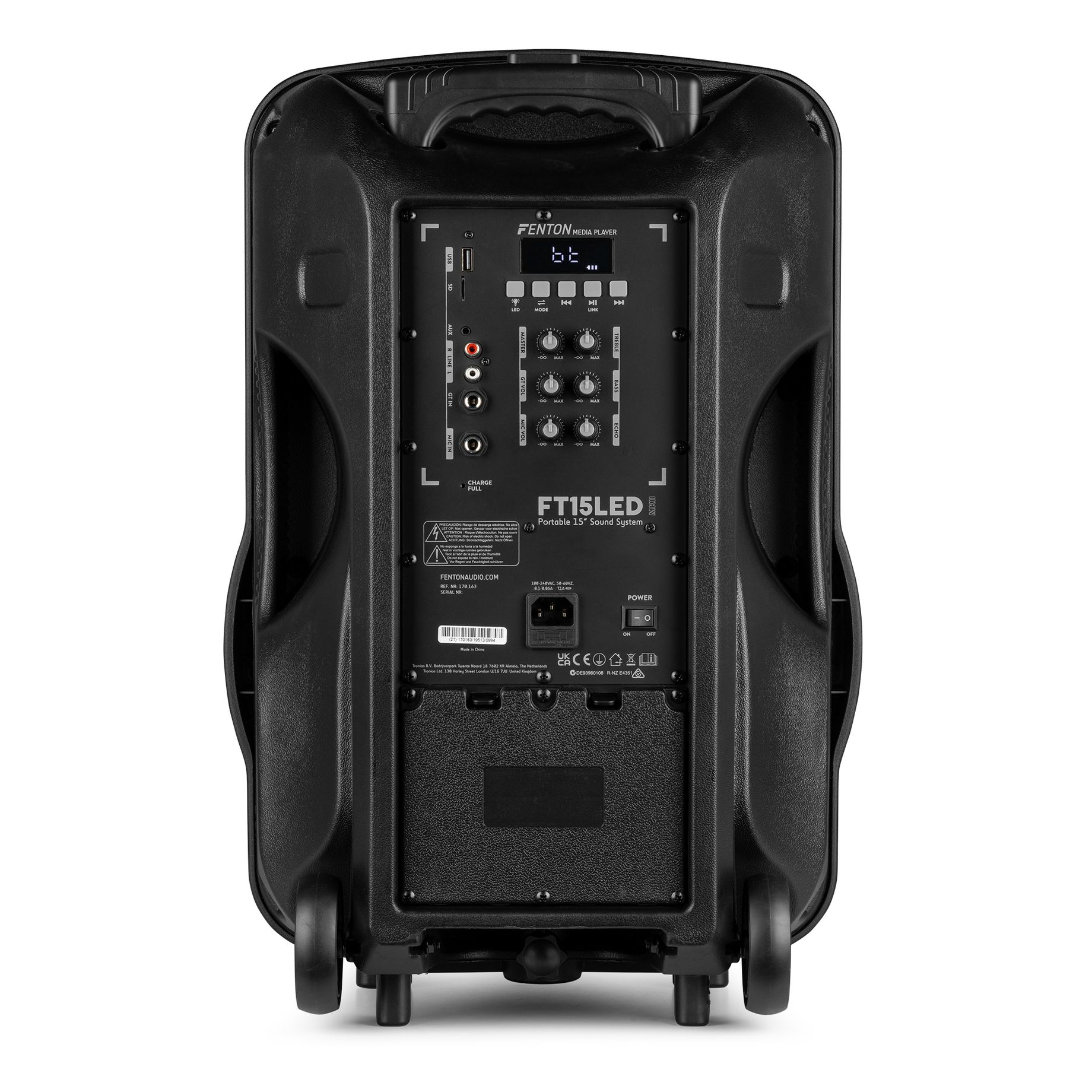 FT15LED MK2 Portable Sound System 15" 800W