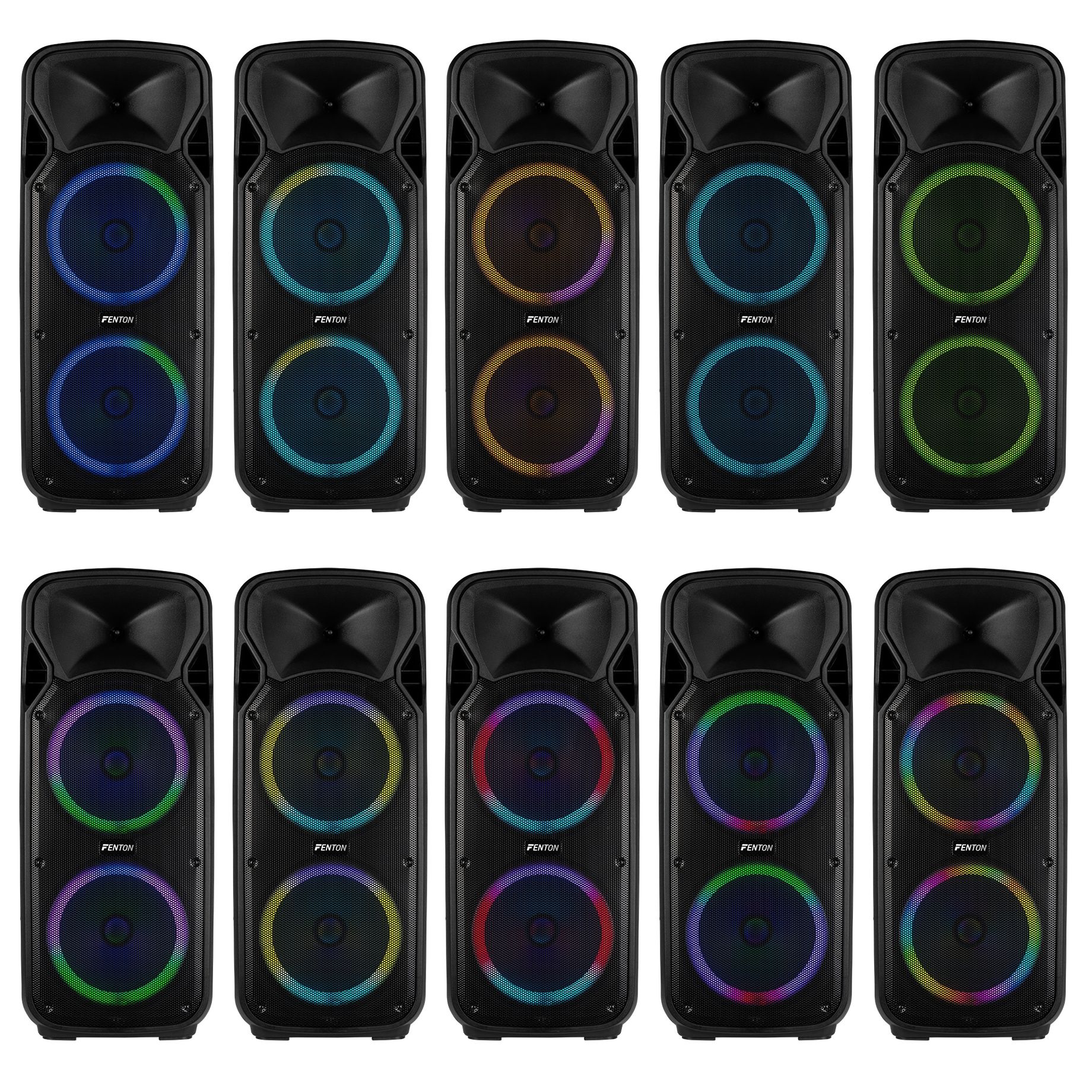 FT212LED MK2 Portable Sound System 2x 12" 1400W