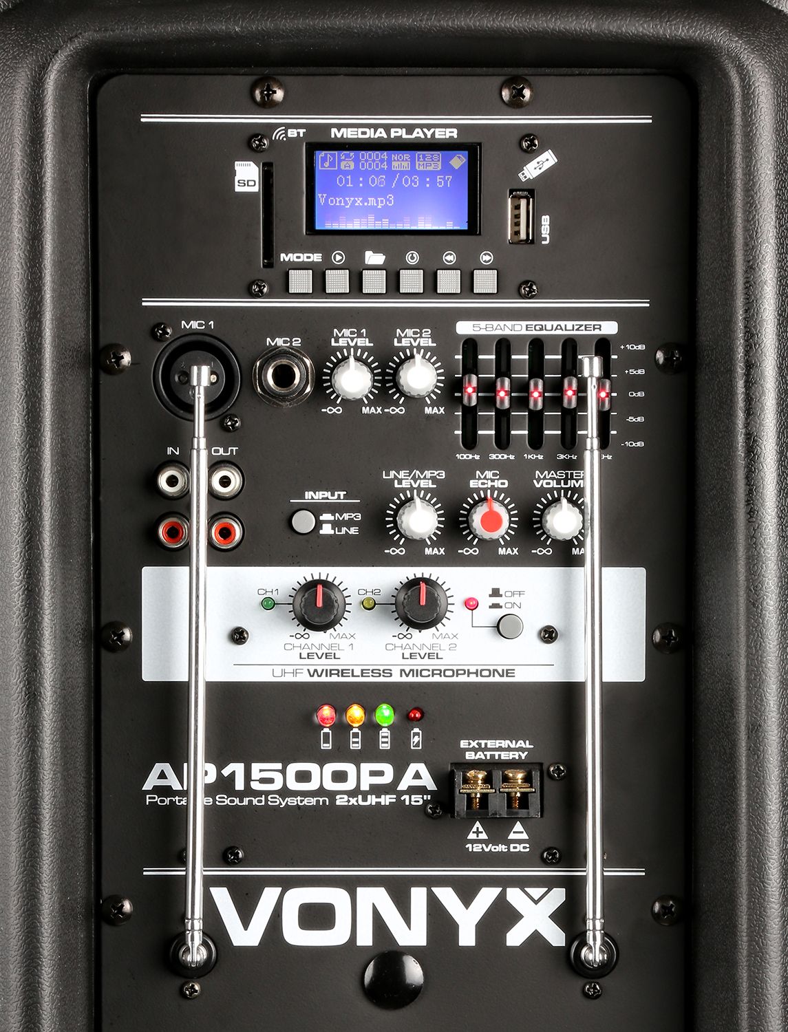 AP1500PA Portable Speaker 15"