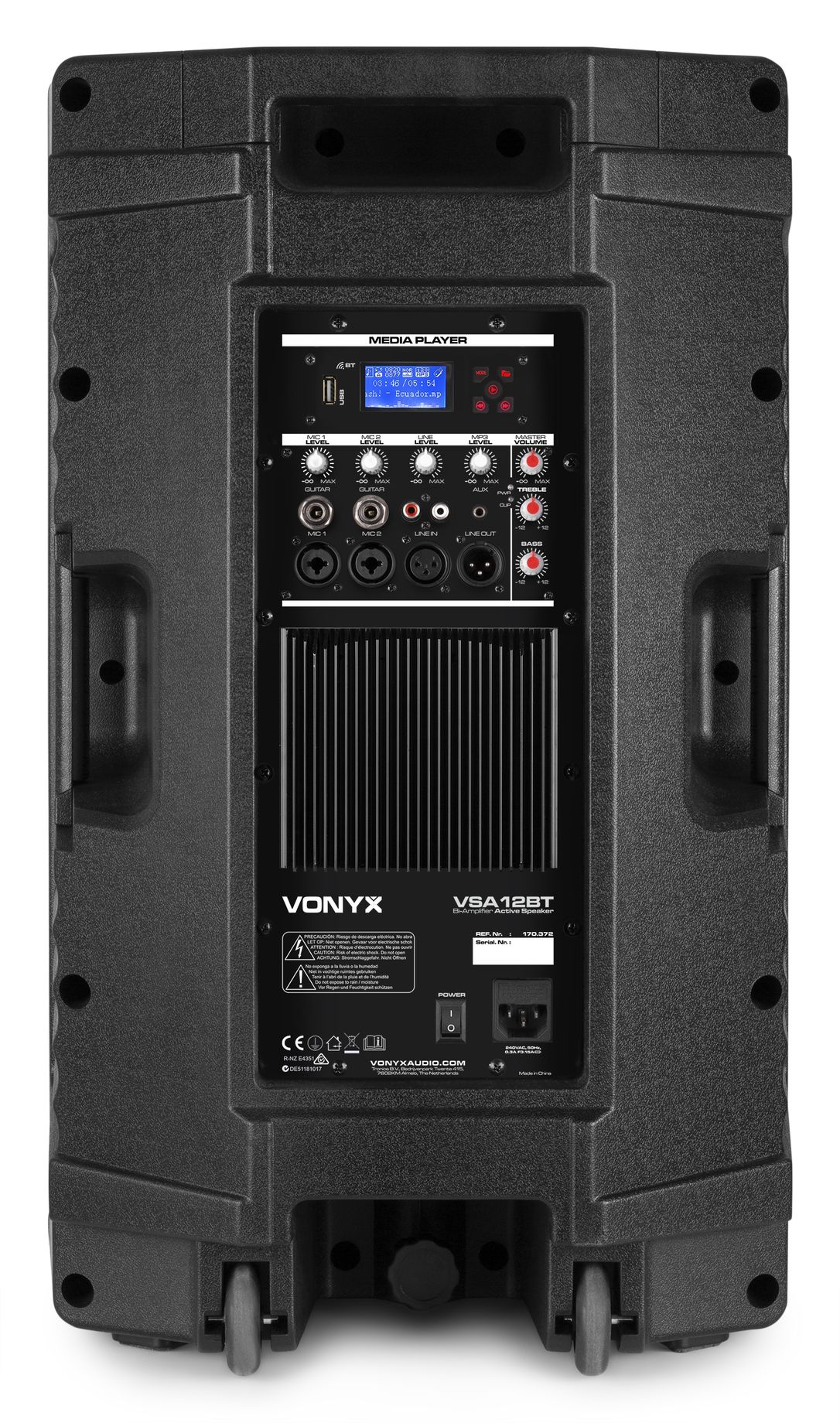VSA12BT Bi-Amplified Active Speaker 12" 800W BT/MP3