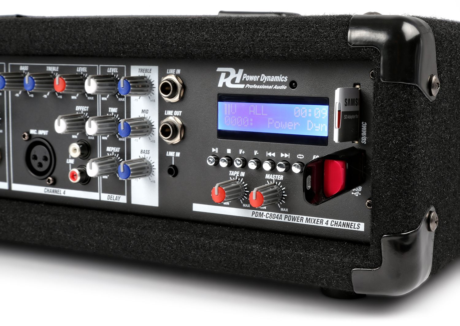 PDM-C405A 4-Channel Mixer with Amplifier