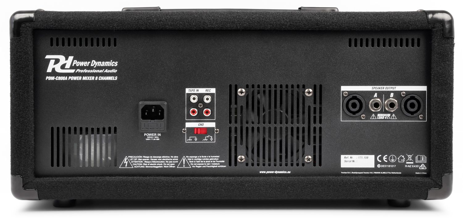 PDM-C805A 8-Channel Mixer with Amplifier