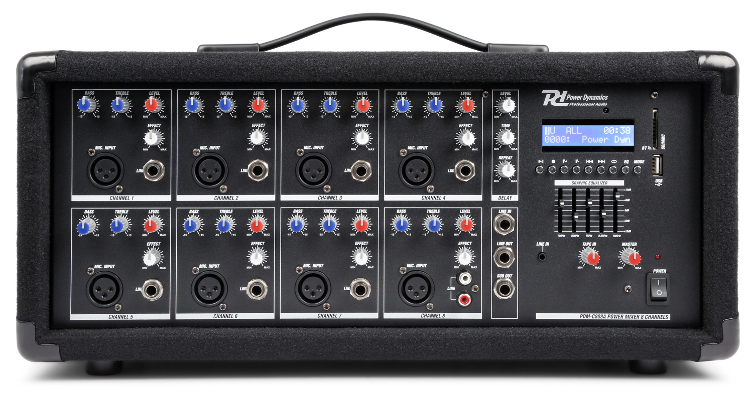 PDM-C805A 8-Channel Mixer with Amplifier