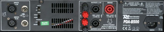 PDA-B500 Professional Amplifier