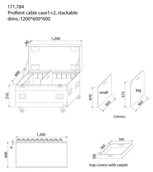 PD-FA2 Cable Case 2D 1T