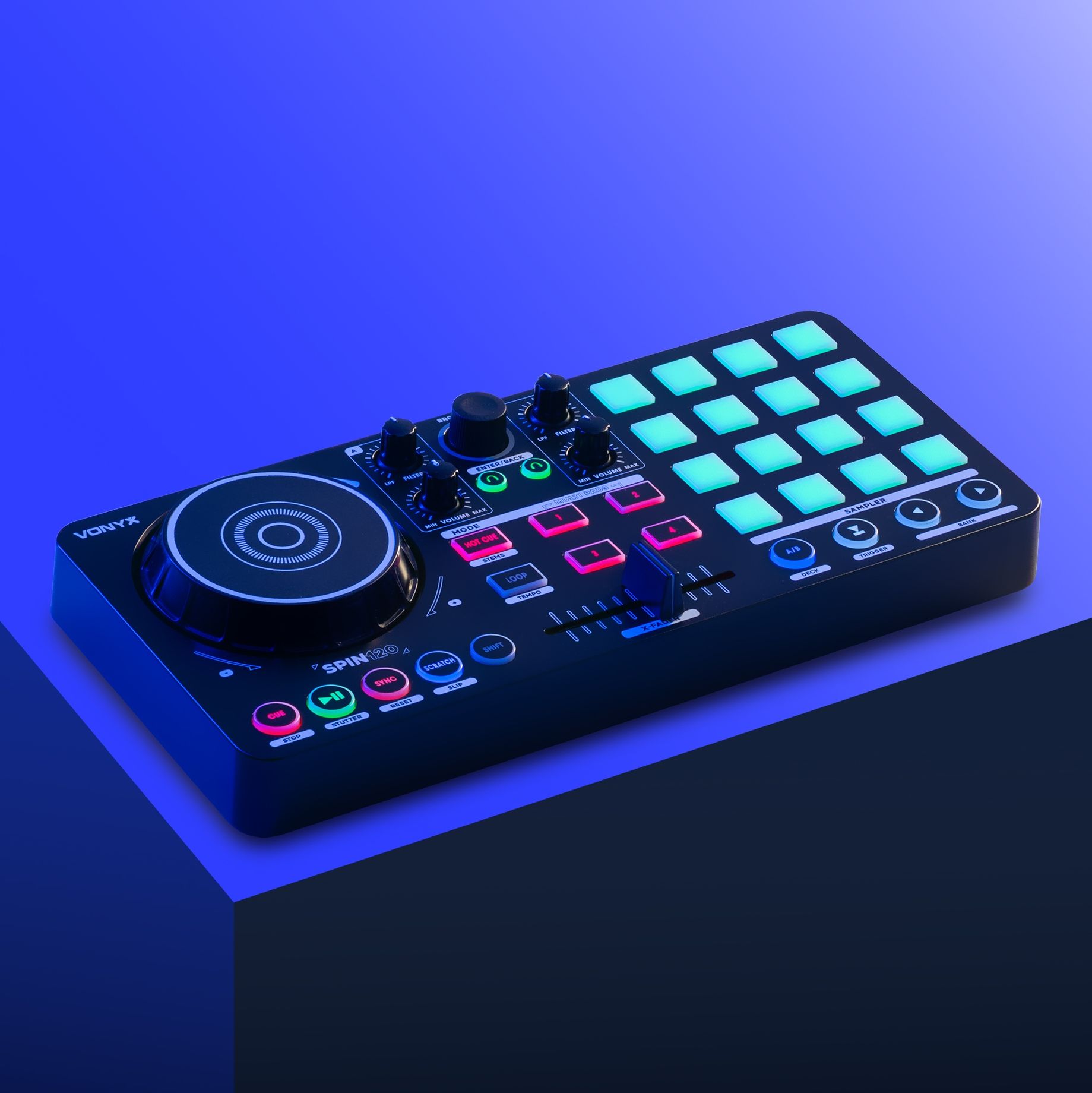 Spin120 DJ Midi Controller Virtual DJ
