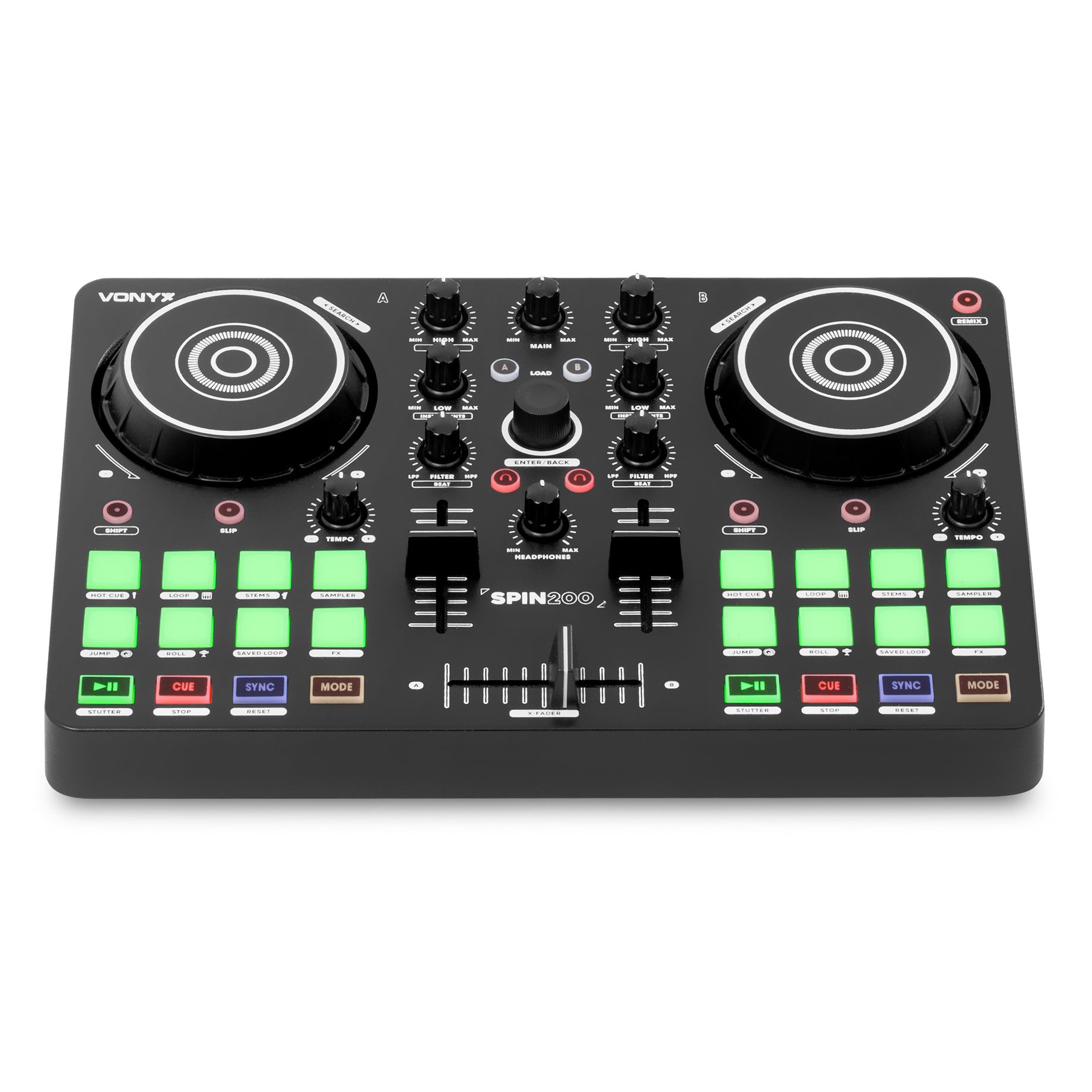 Spin200 DJ Dual Midi Controller Virtual DJ