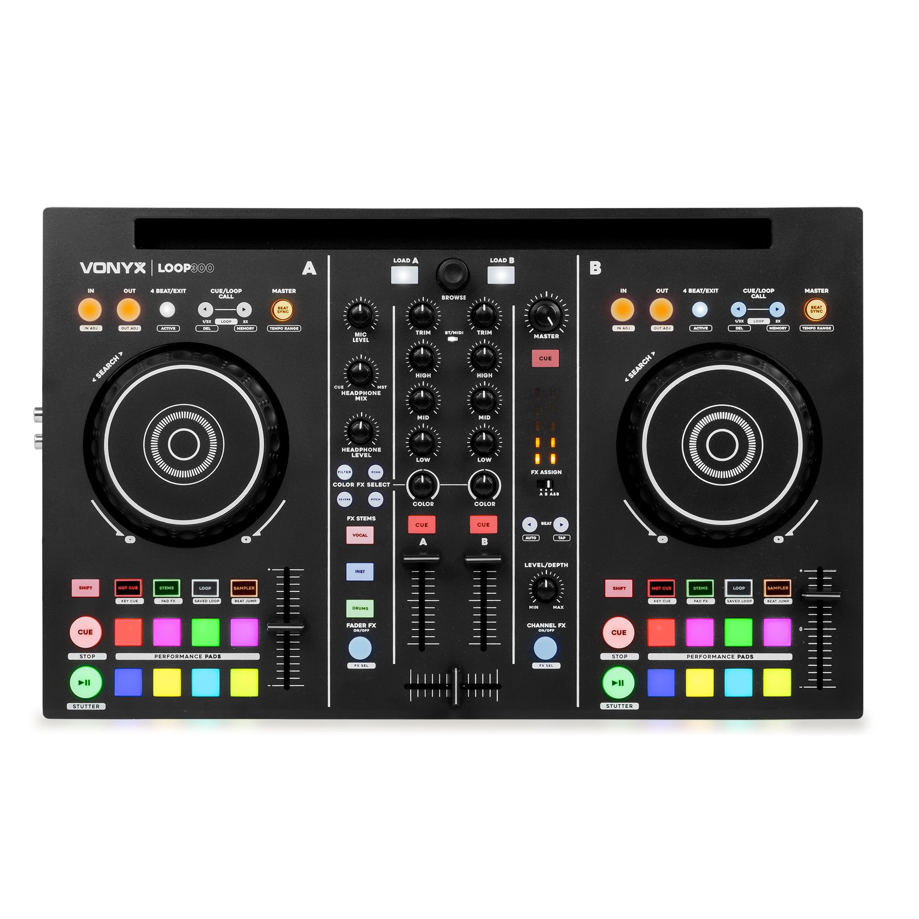 Loop300 Dual DJ Midi Controller Virtual DJ