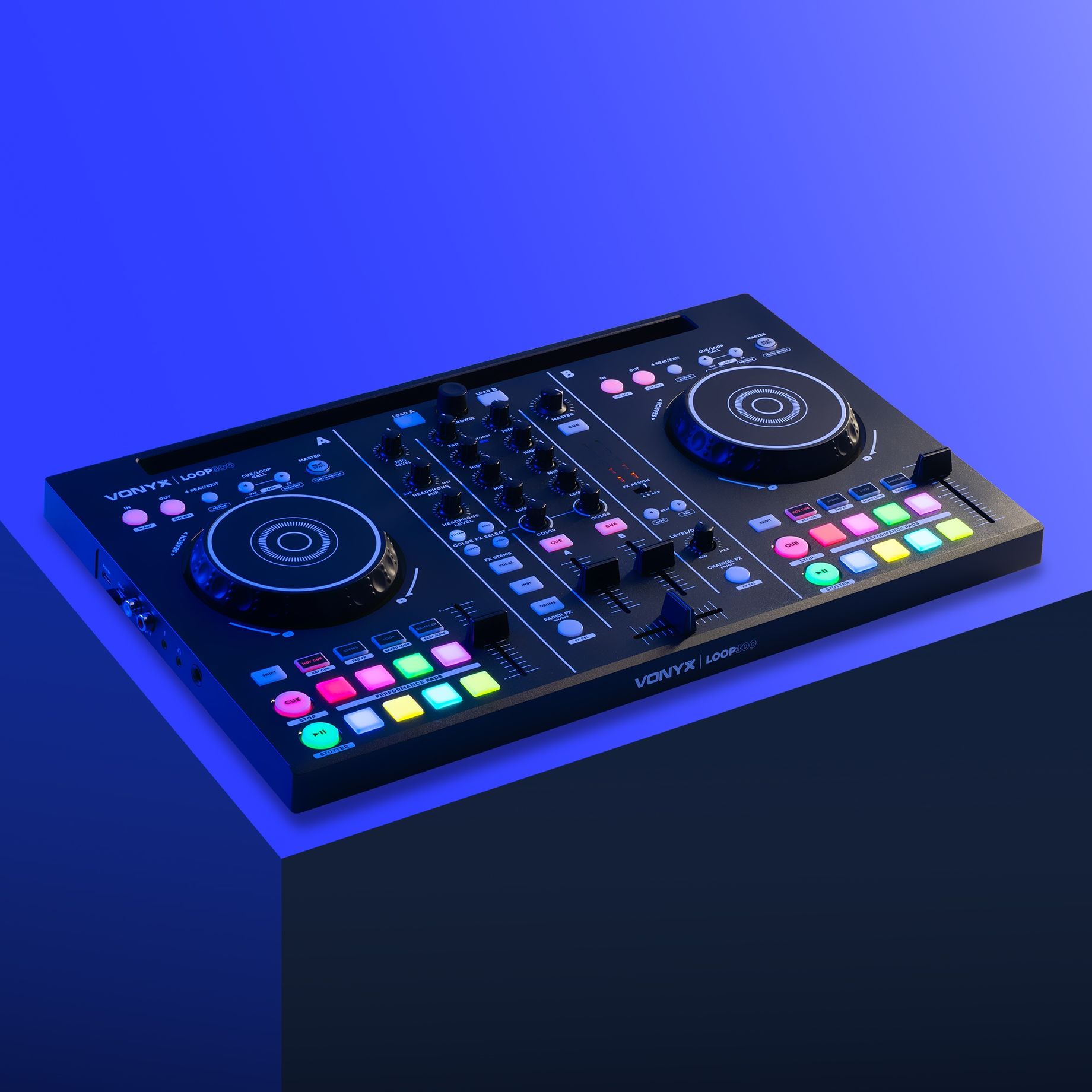 Loop300 Dual DJ Midi Controller Virtual DJ