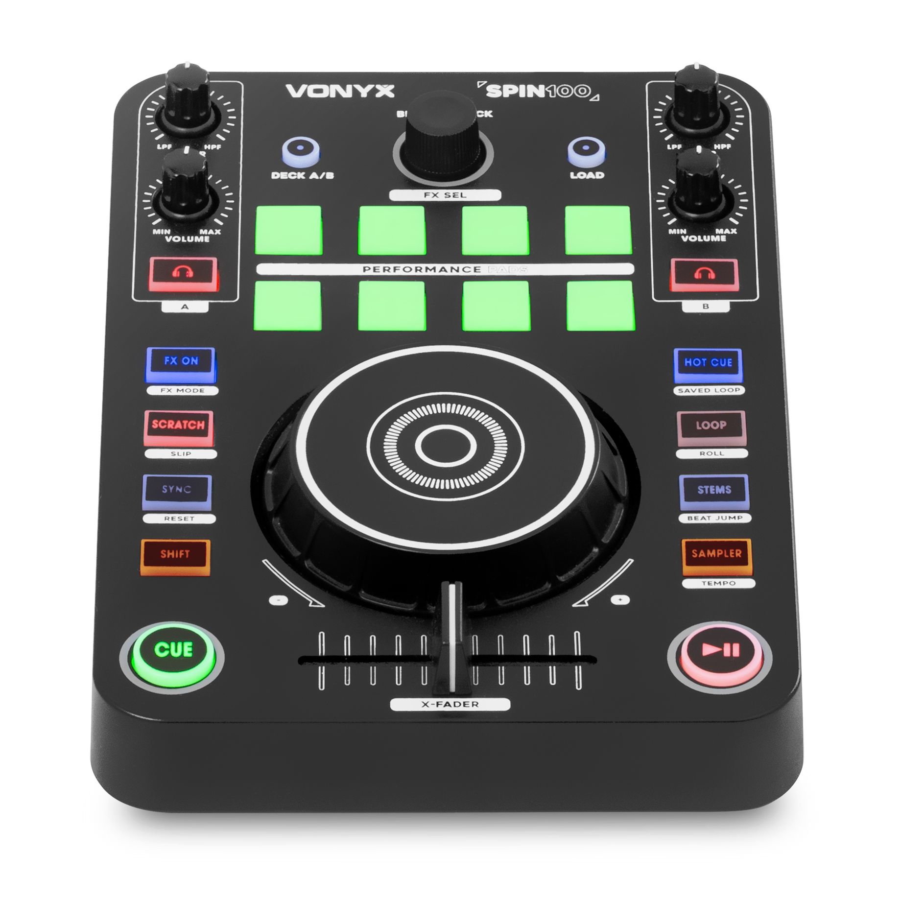 Spin100 DJ Midi Controller Virtual DJ