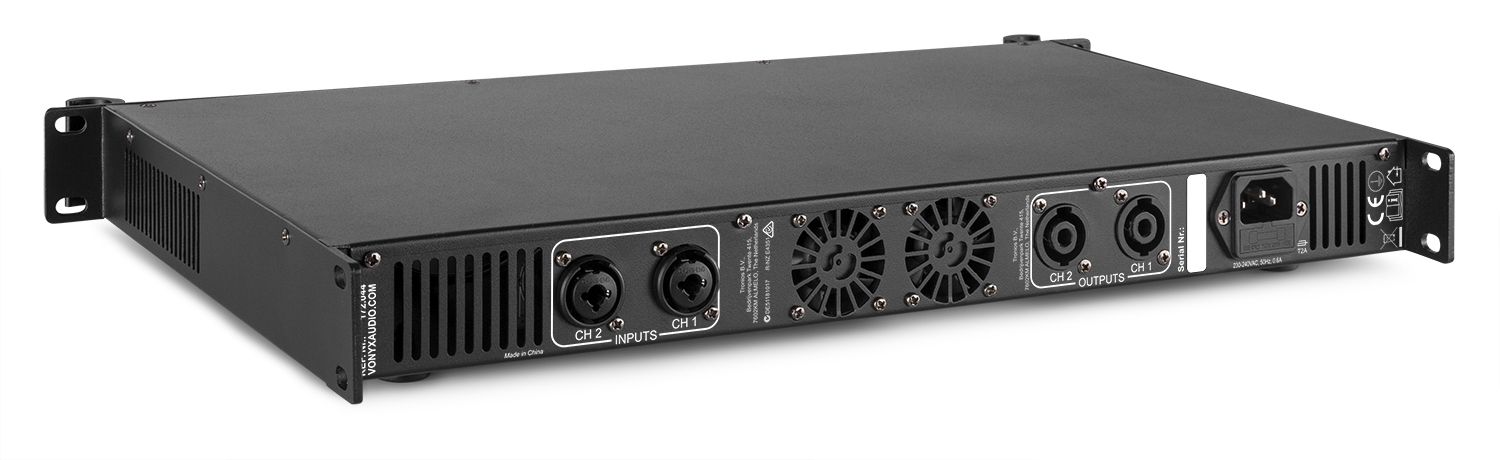 VDA500 PA Amplifier 1U 2x 250W