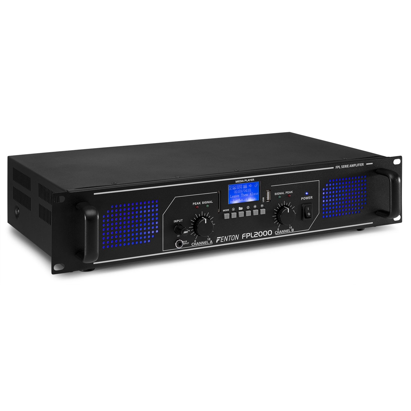 FPL2000 Digital Amplifier Blue LED + EQ