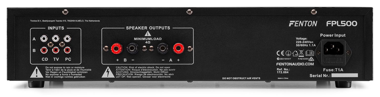 FPL500 Digital Amplifier Blue LED + EQ