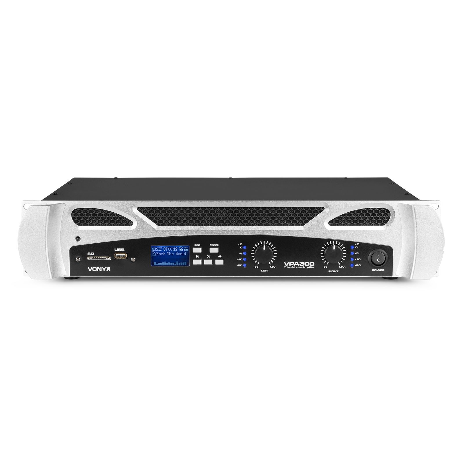 VPA300 PA Amplifier 2x 150W Media Player with BT
