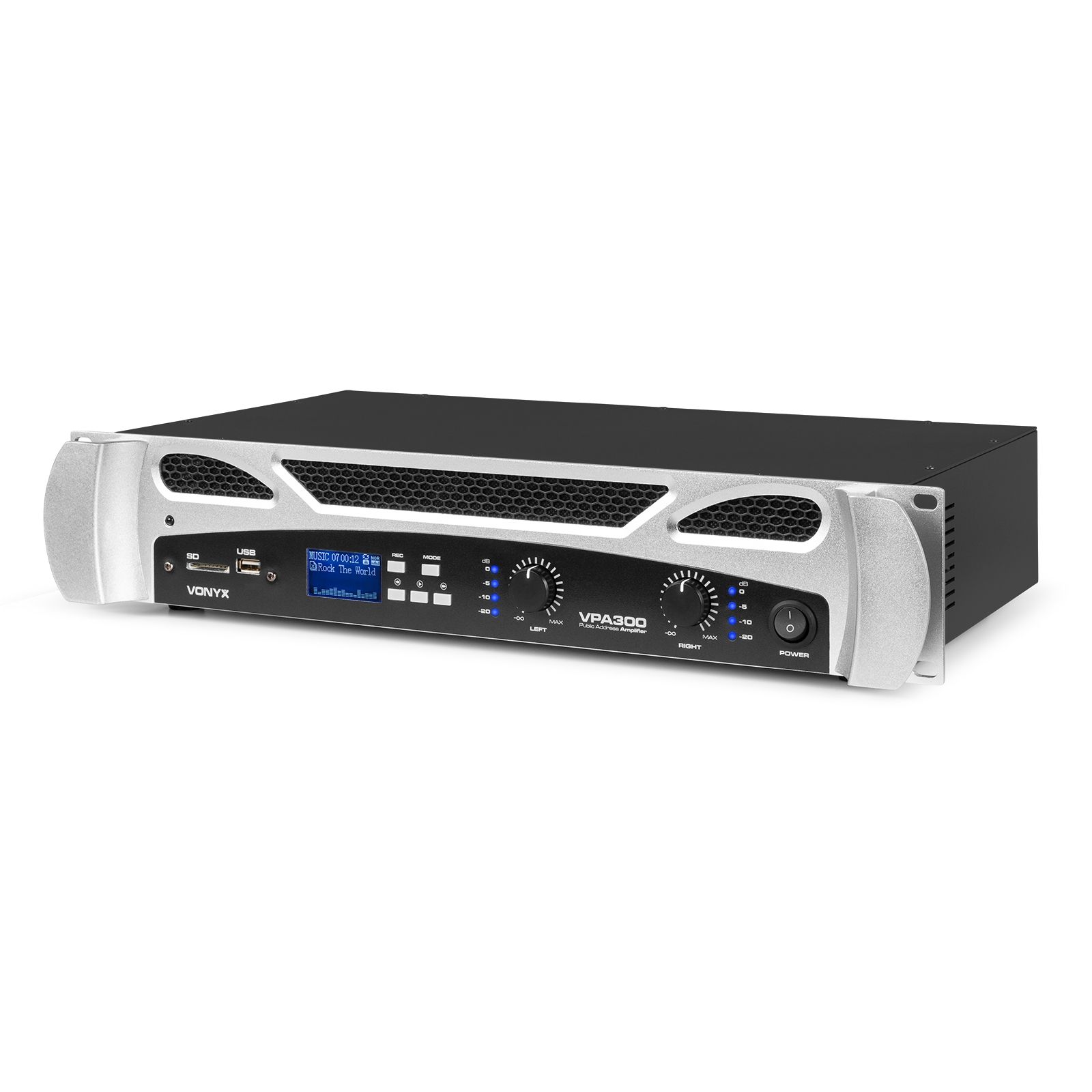 VPA300 PA Amplifier 2x 150W Media Player with BT