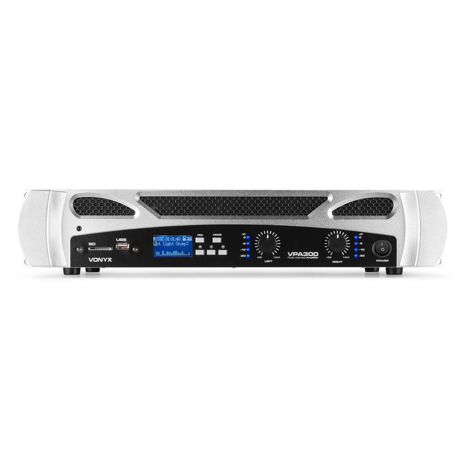 VPA300 PA Amplifier 2x 150W Media Player with BT