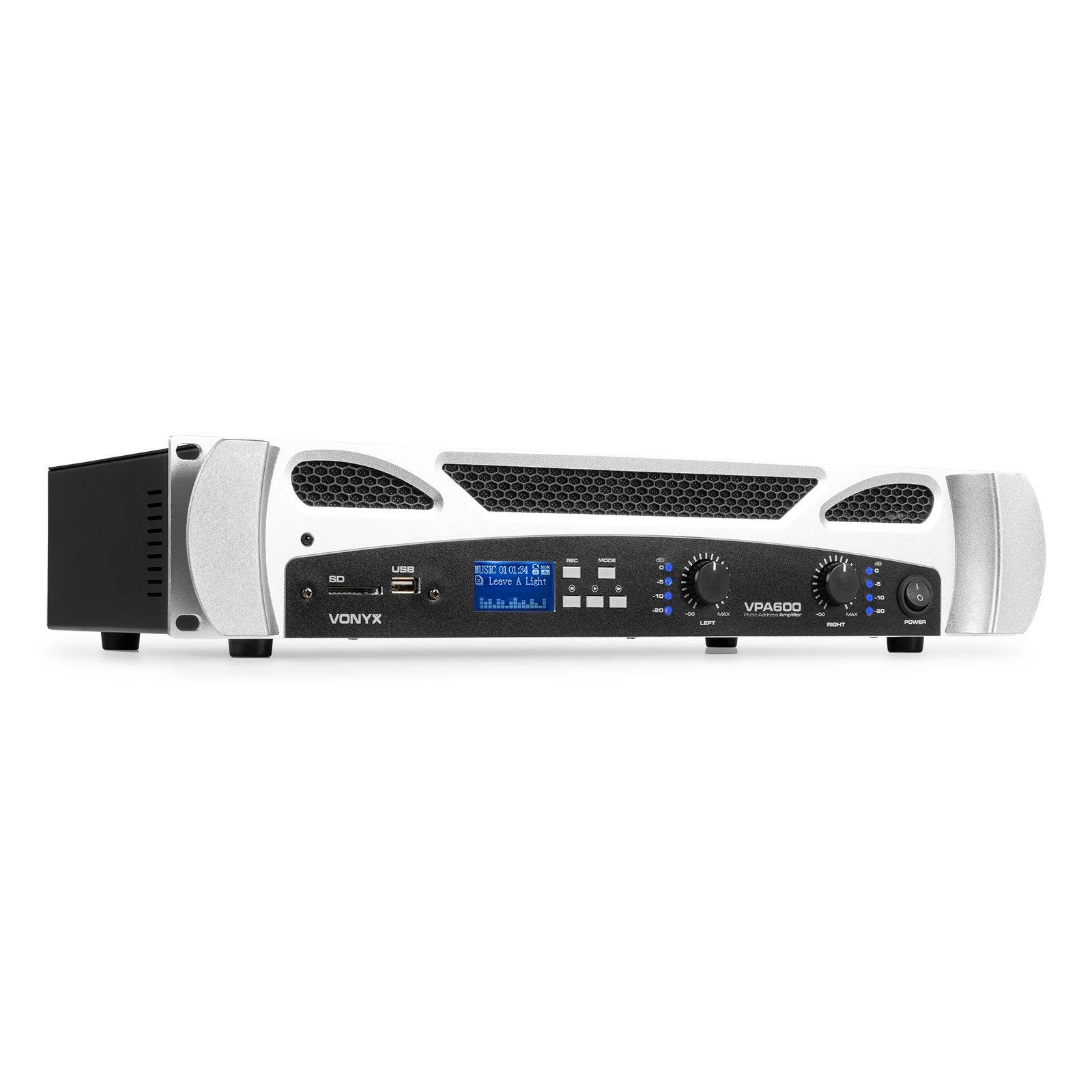 VPA600 PA Amplifier 2x 300W Media Player with BT