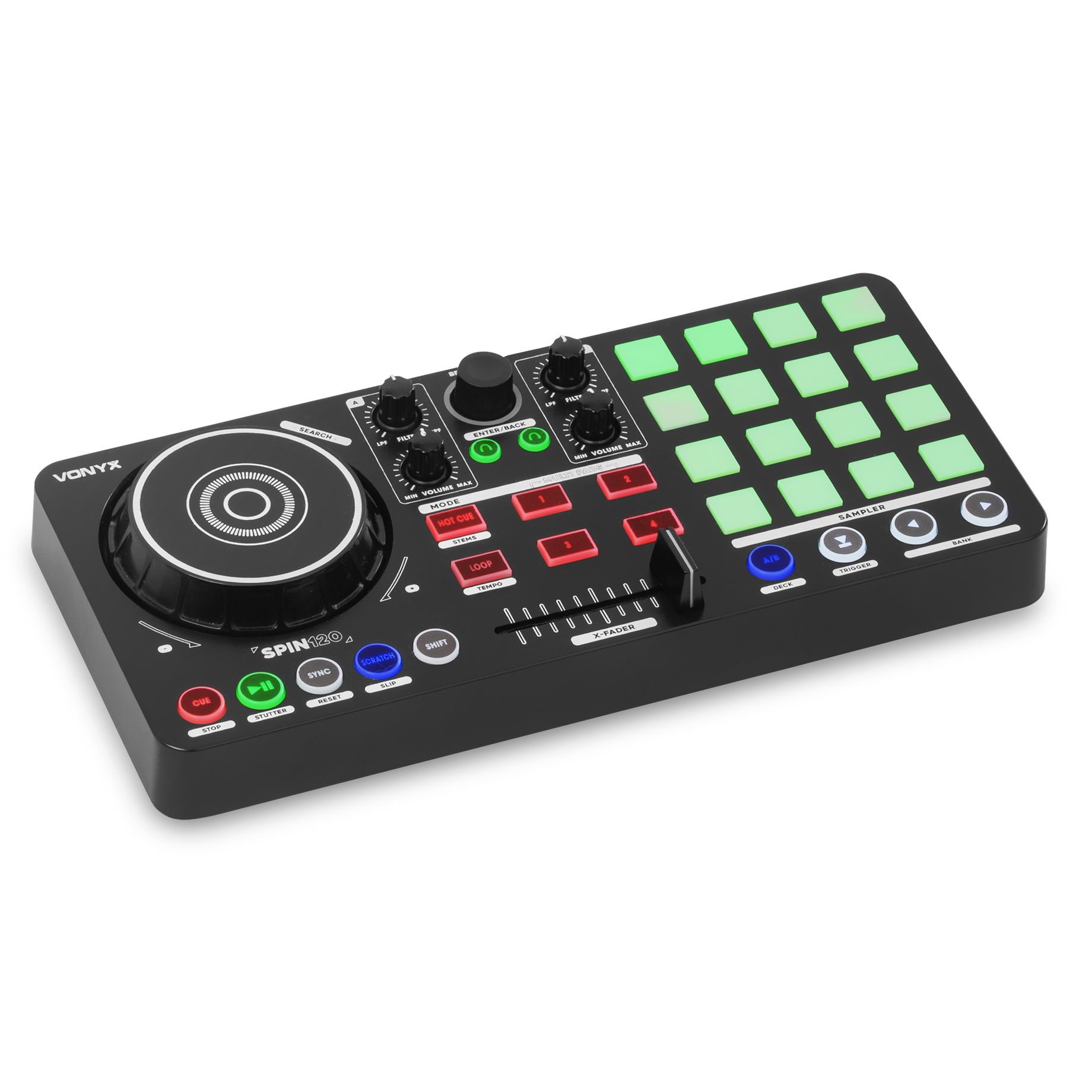 Spin120 DJ Midi Controller Virtual DJ