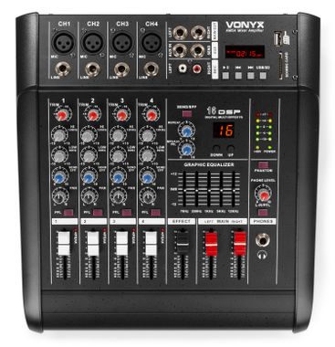 AM5A 5-Channel Mixer with Amplifier DSP/BT/SD/USB/MP3