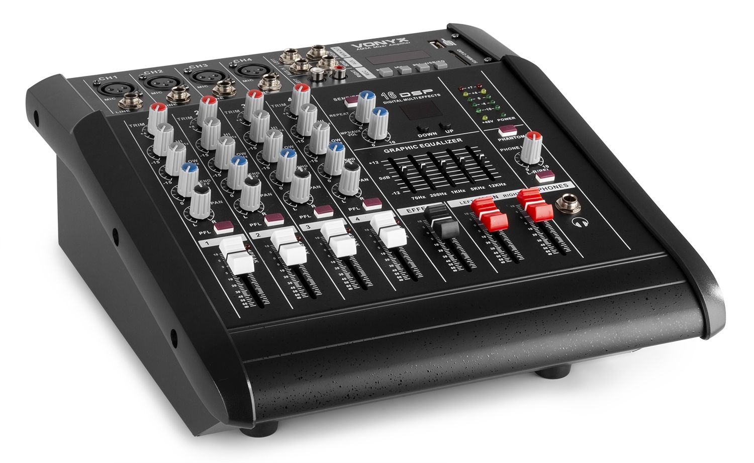 AM5A 5-Channel Mixer with Amplifier DSP/BT/SD/USB/MP3
