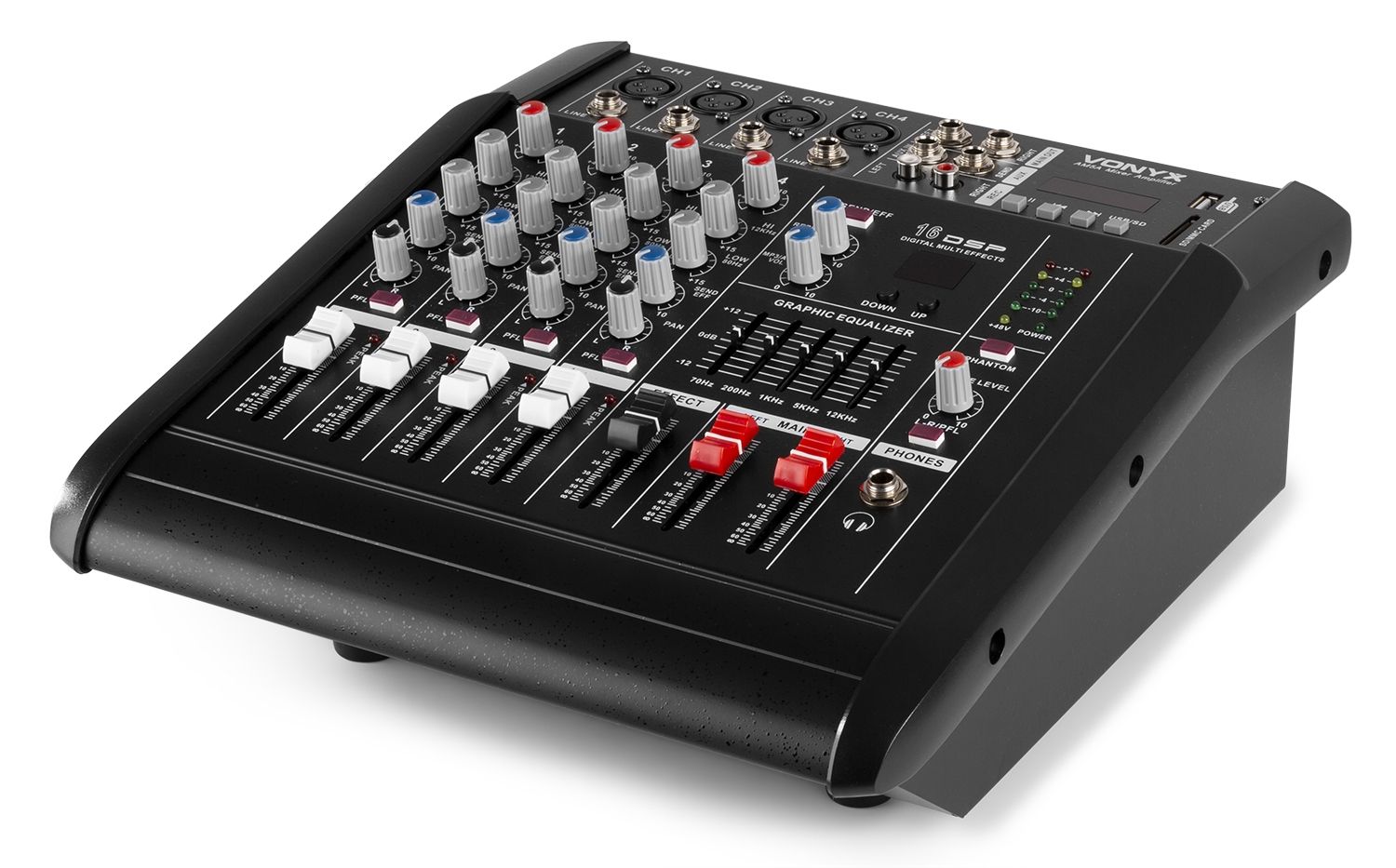 AM5A 5-Channel Mixer with Amplifier DSP/BT/SD/USB/MP3