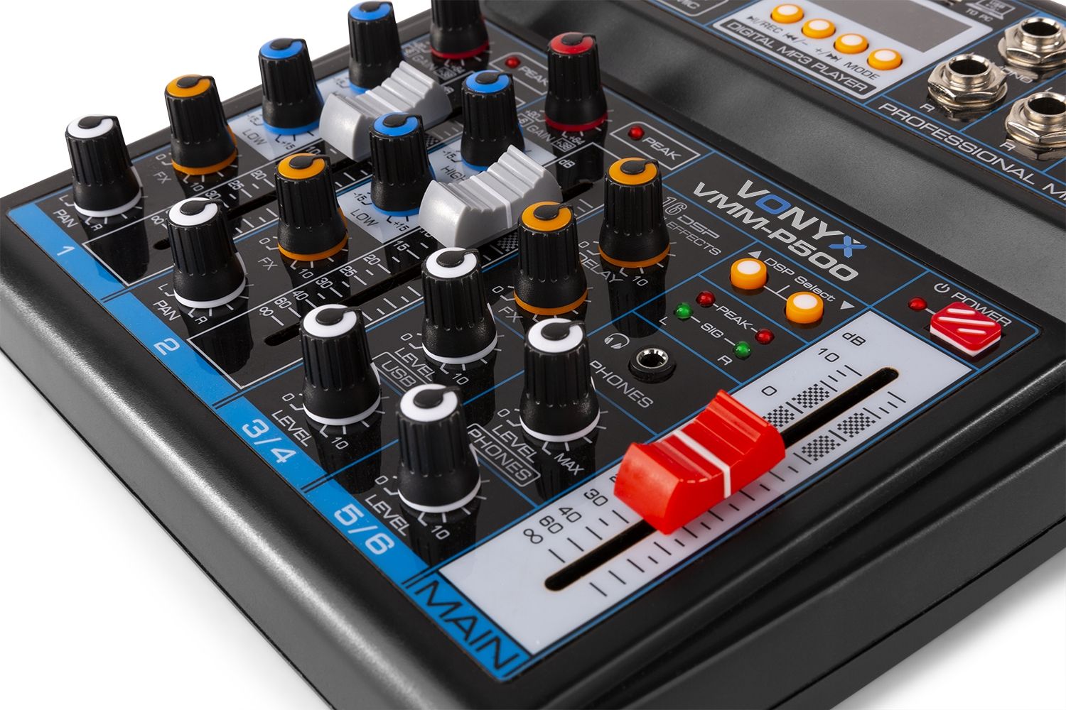 VMM-P500 4-Channel Music Mixer with DSP/USB and MP3/BT