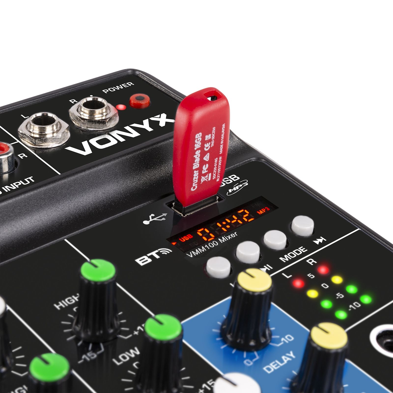 VMM100 Audio Mixer with USB/BT