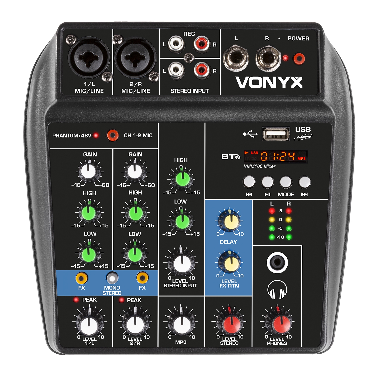 VMM100 Audio Mixer with USB/BT