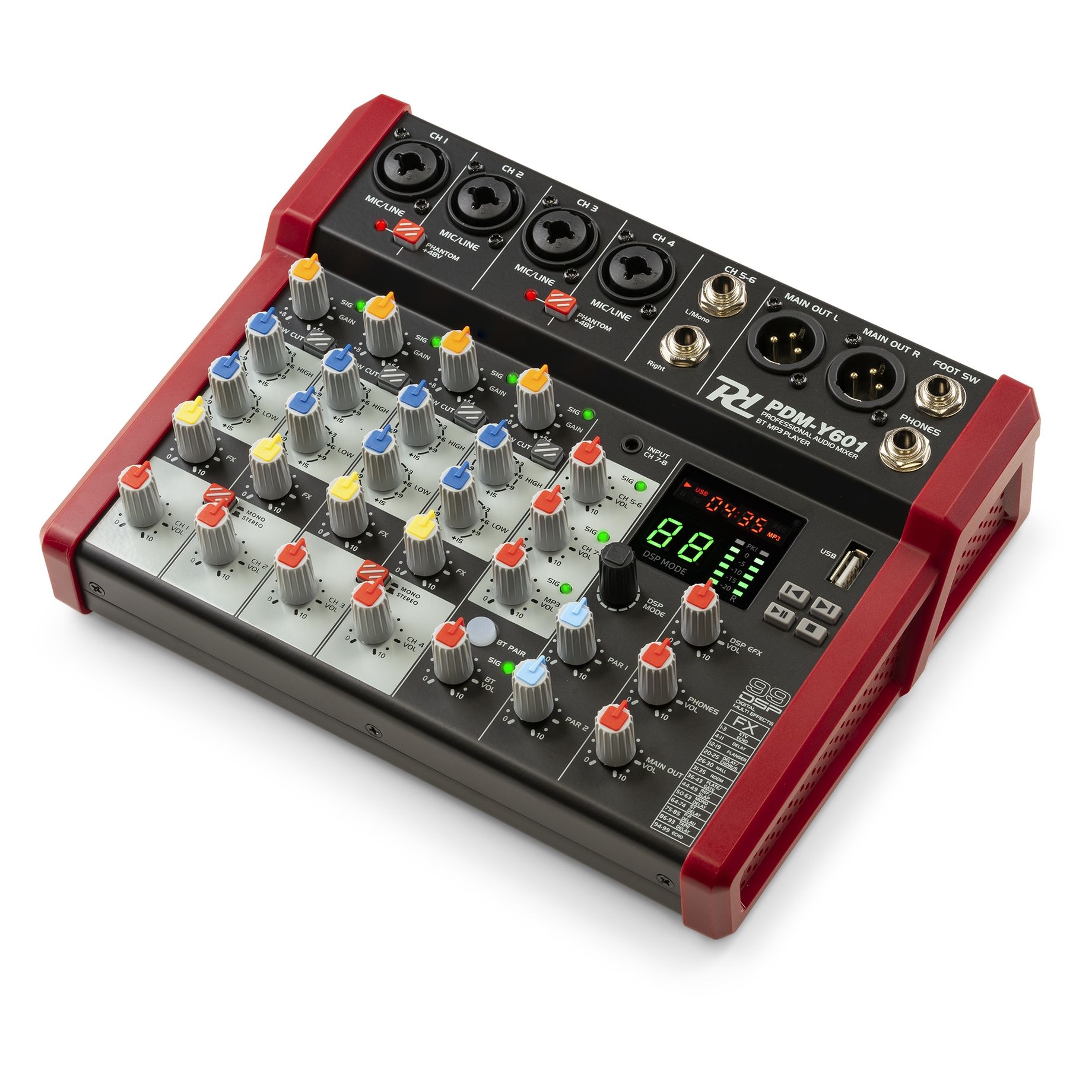 PDM-Y601 Studio Music Mixer 6-Ch