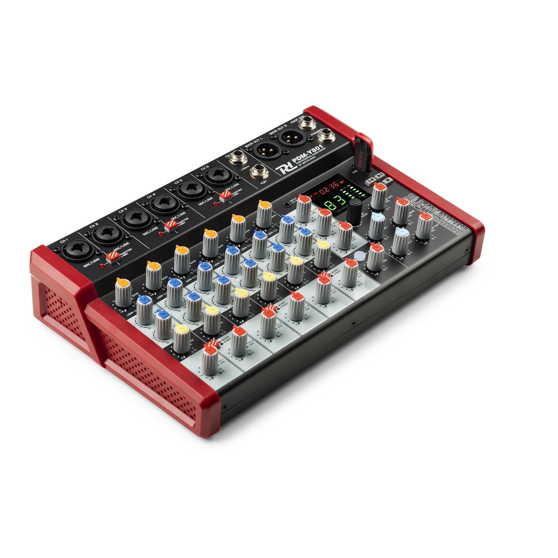 PDM-Y801 Studio Music Mixer 8-Ch