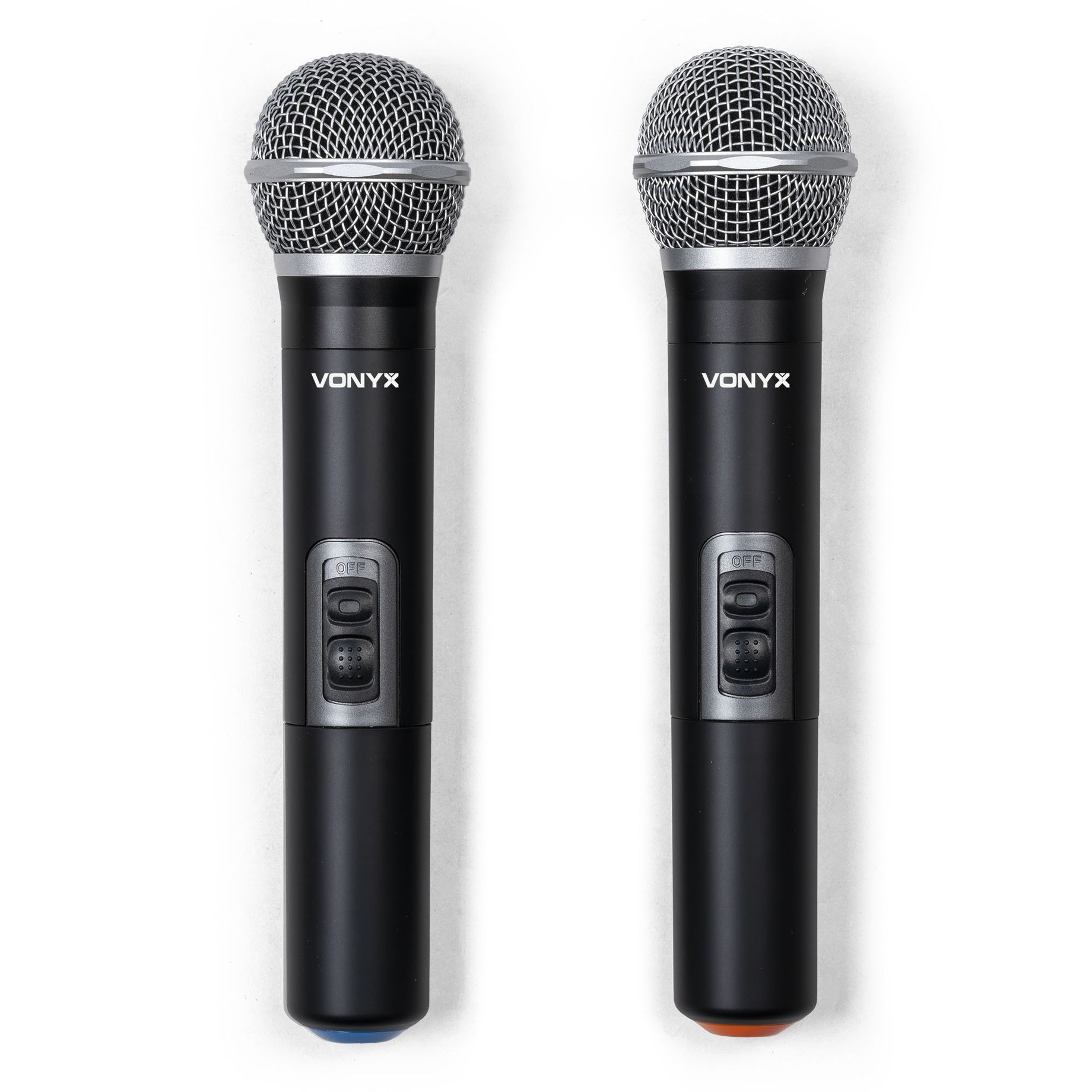 VMA106 6Ch Power mixer in ABS case with 2 UHF wireless Microphones