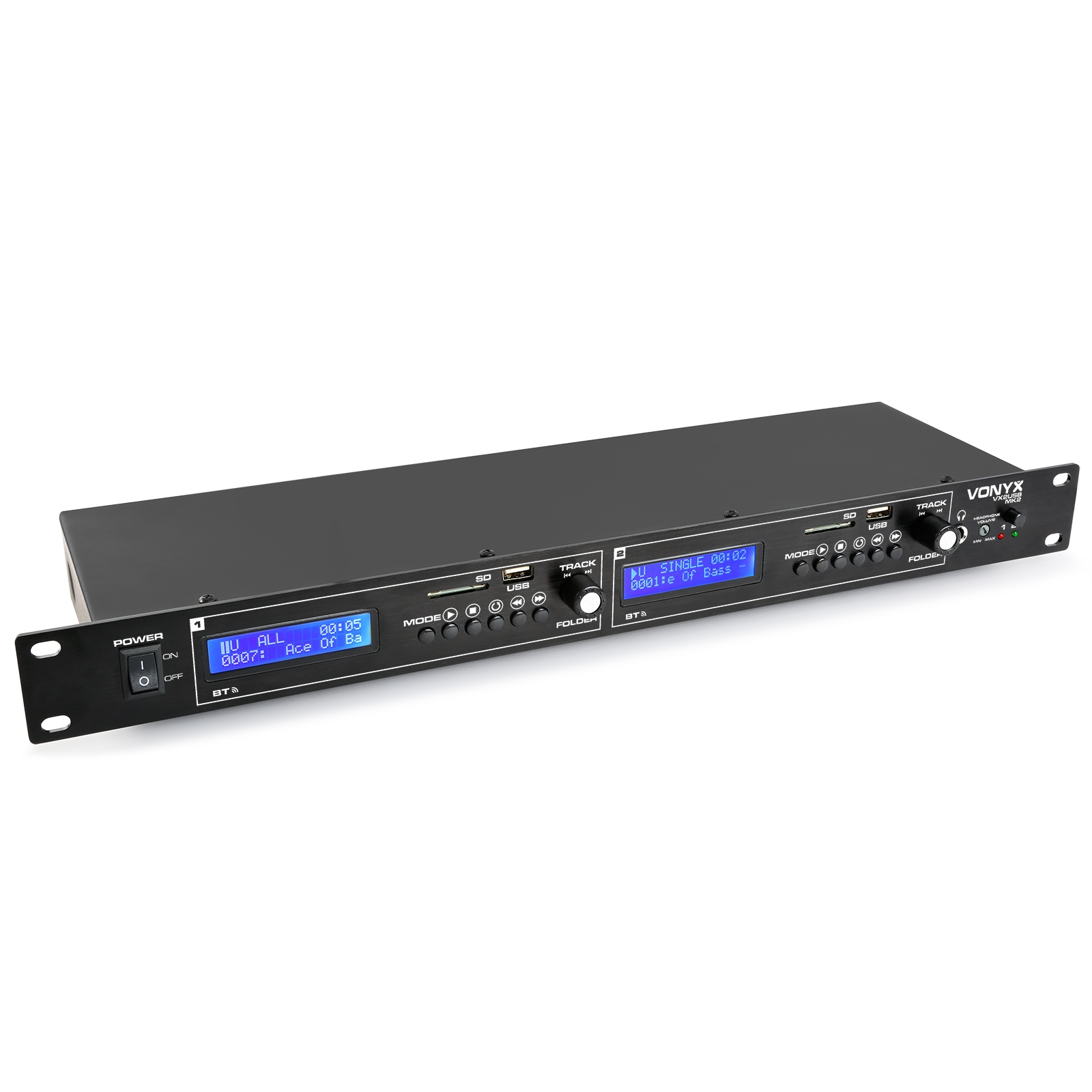VX2USB MK2 Twin media player USB/SD/BT