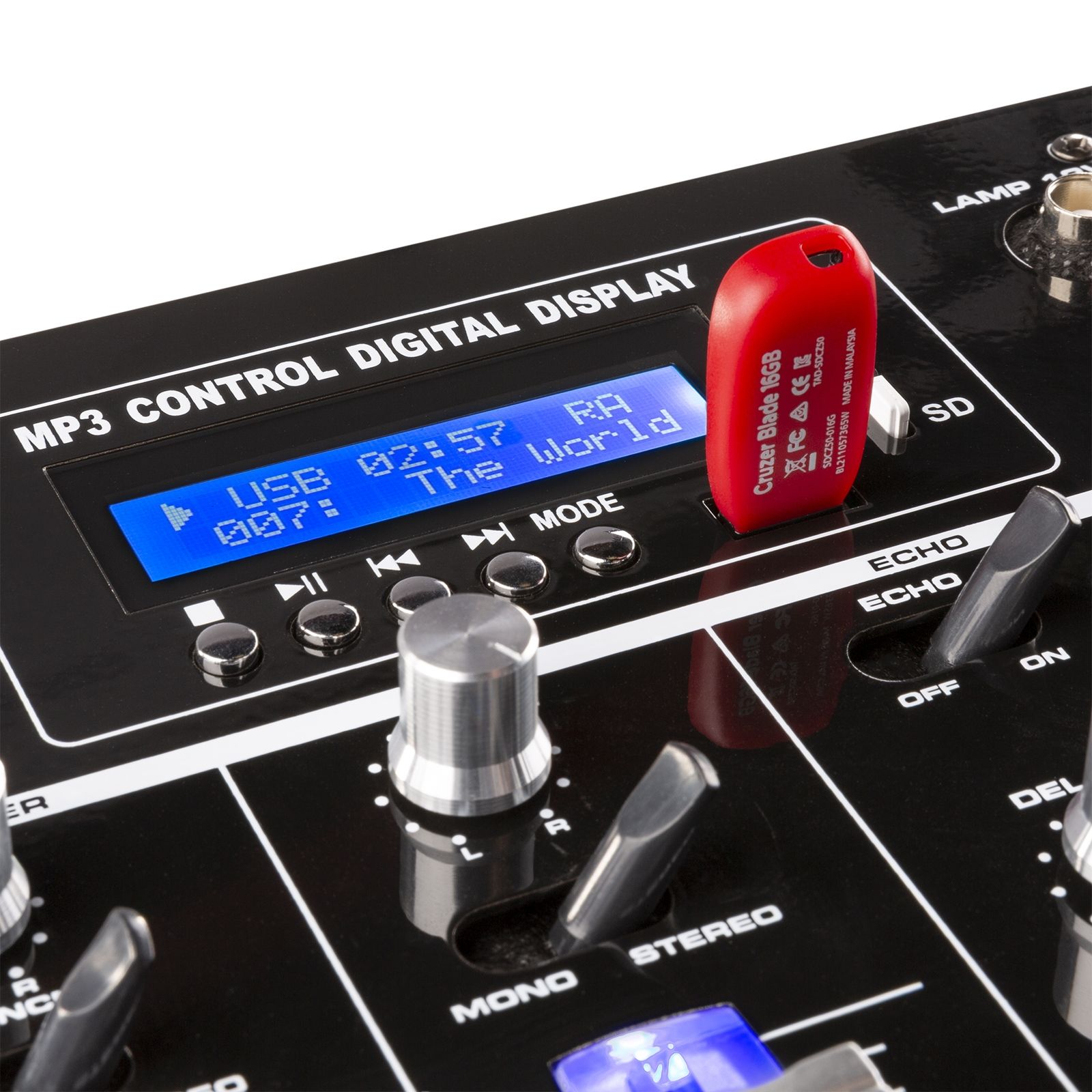 STM-3007 6-Channel Mixer SD/USB/MP3/LED/BT 19"