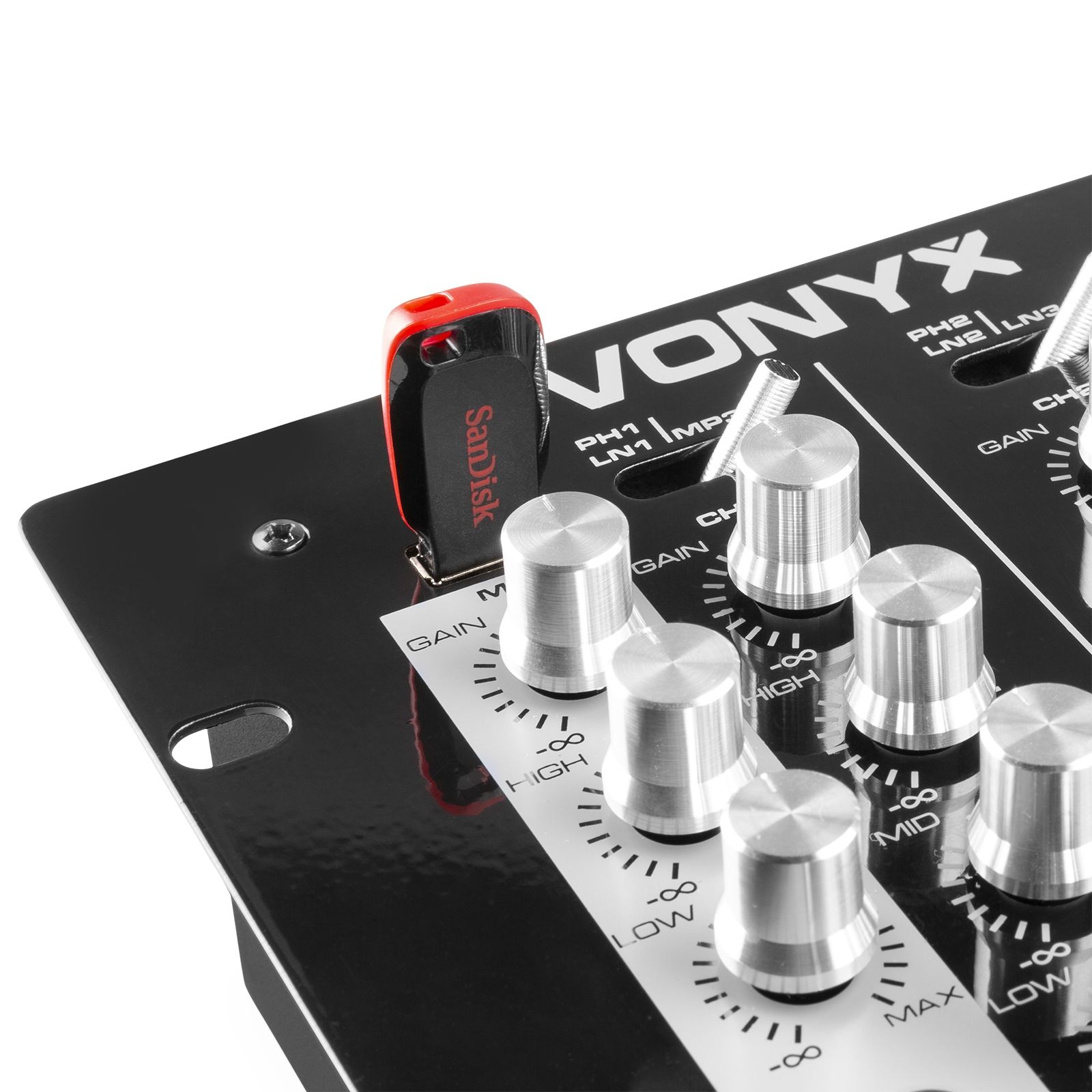 STM-2300 2-Channel Mixer USB/MP3