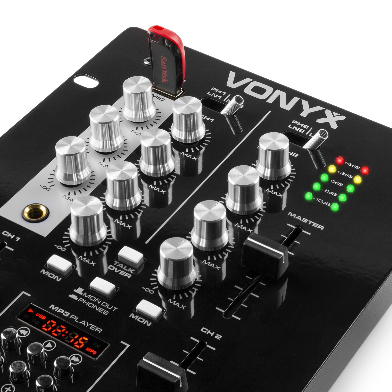 STM-2300 2-Channel Mixer USB/MP3