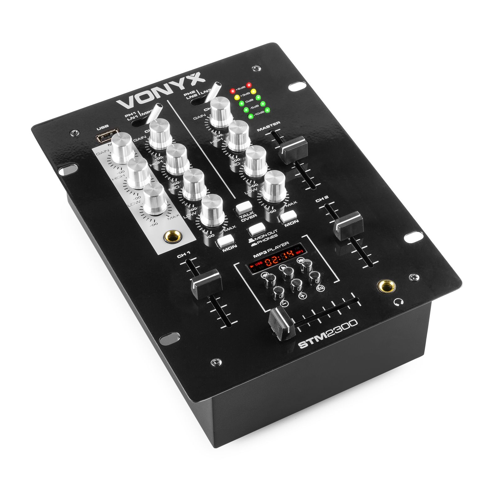 STM-2300 2-Channel Mixer USB/MP3