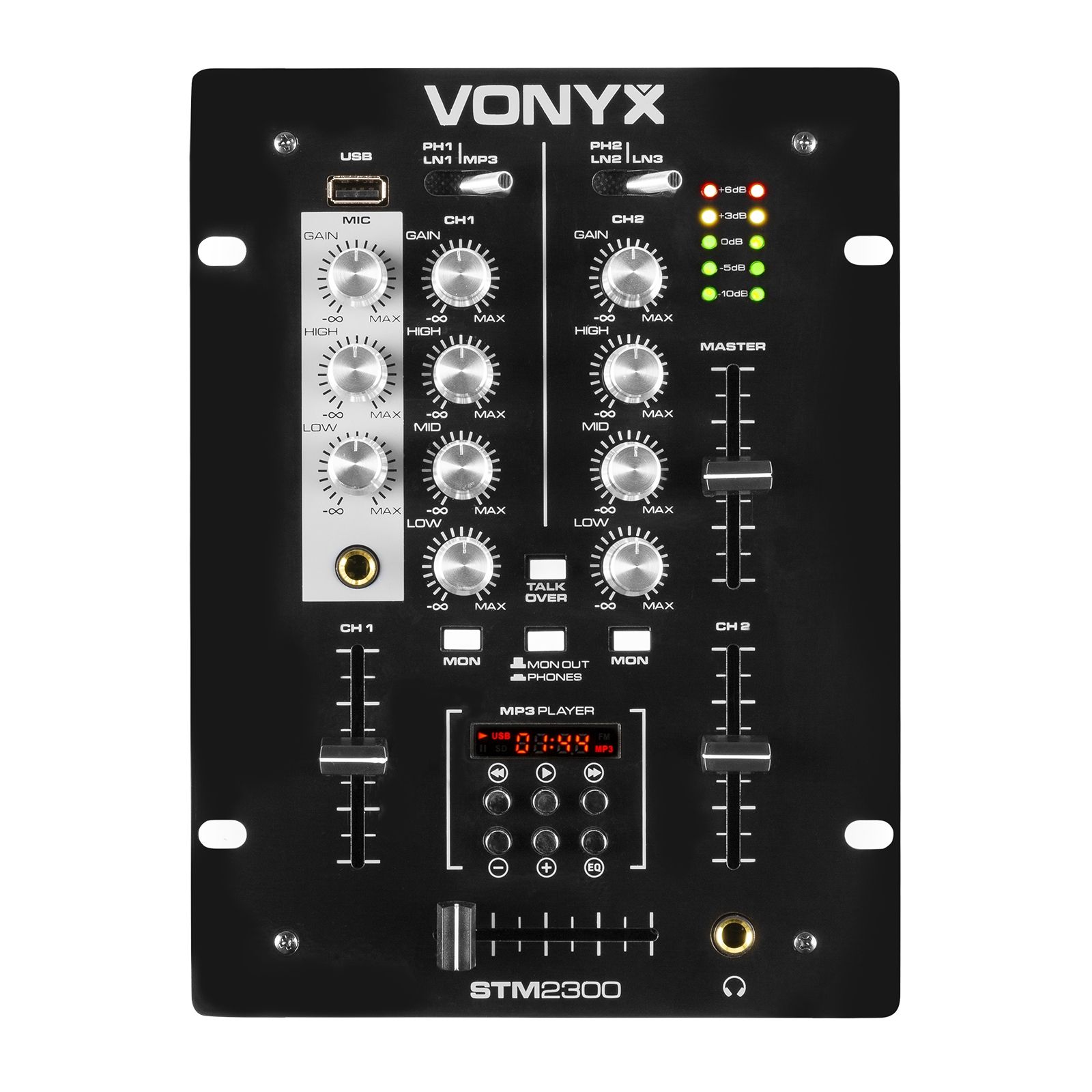 STM-2300 2-Channel Mixer USB/MP3