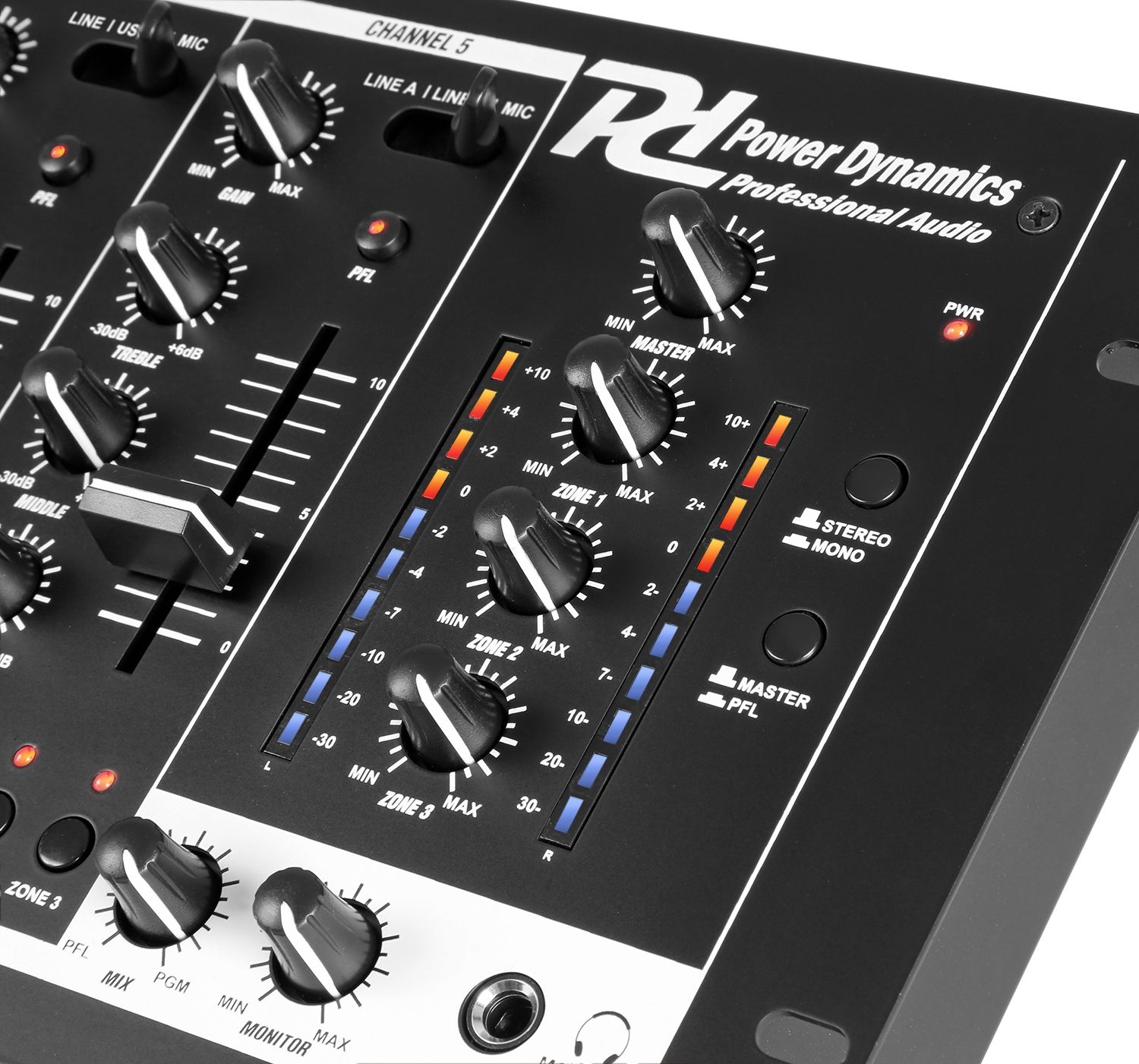 PDZM700 6 Channel Installation Mixer USB 4 zones