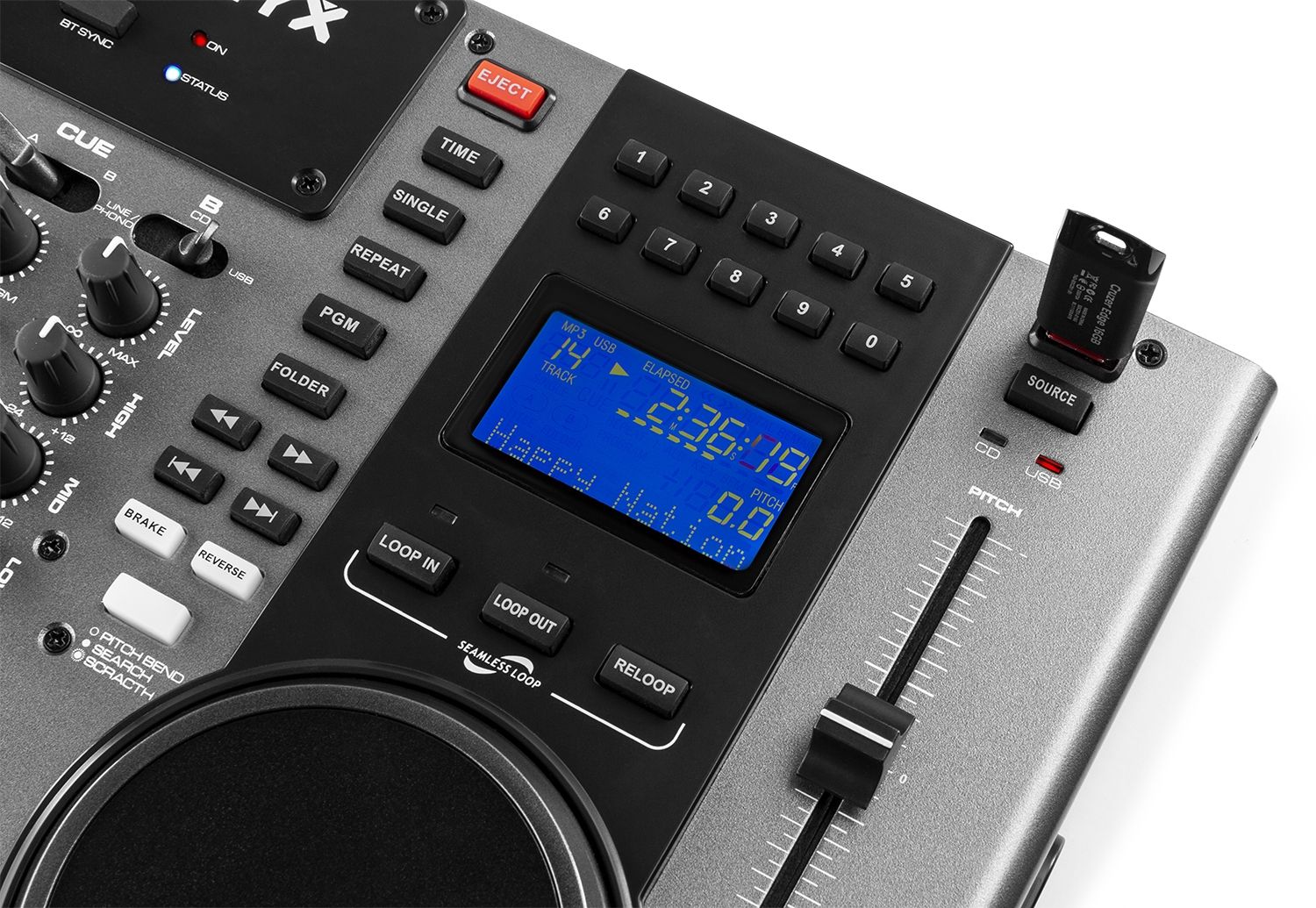 CDJ450 Twin Top CD/MP3/USB player/mixer with BT