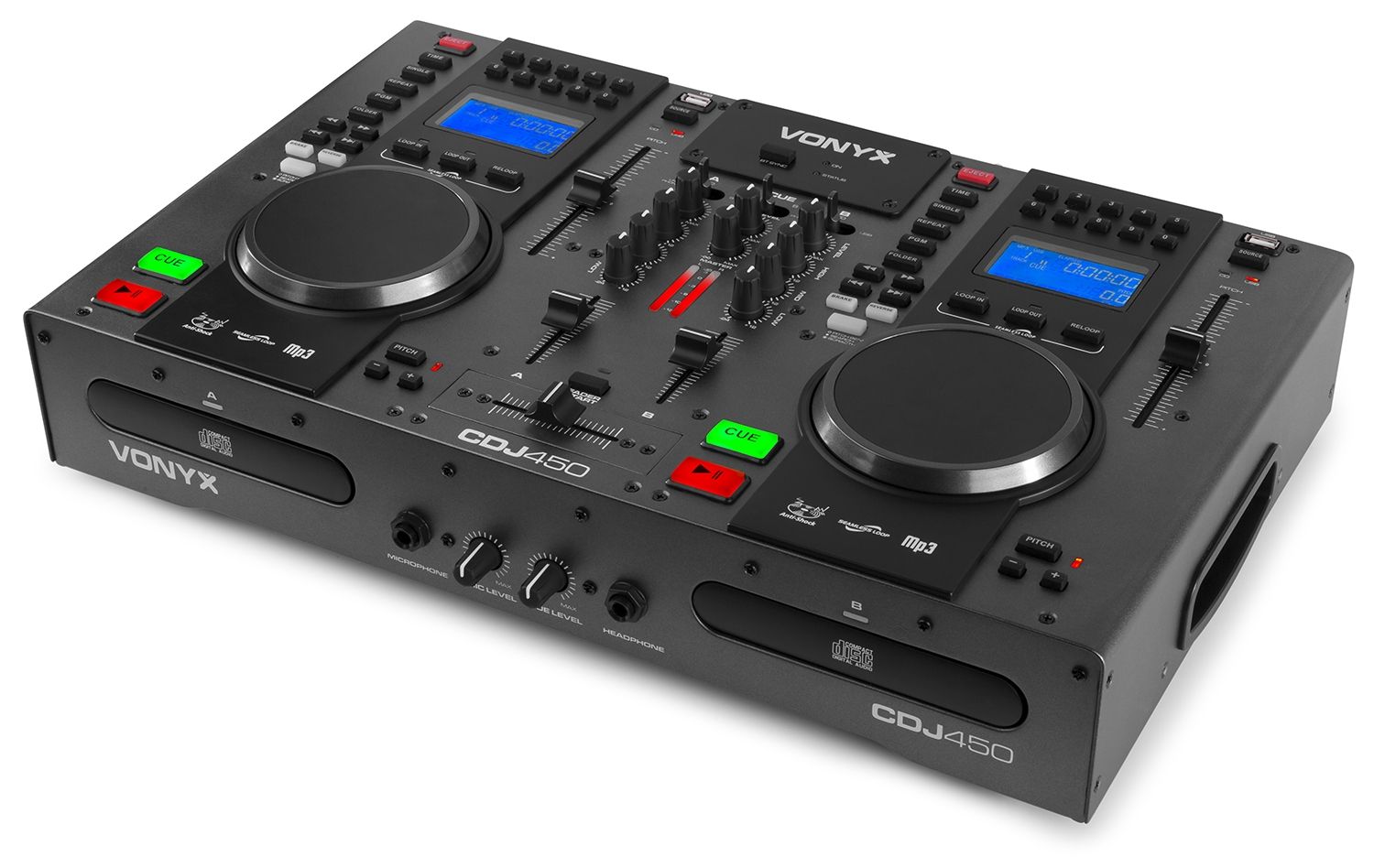 CDJ450 Twin Top CD/MP3/USB player/mixer with BT