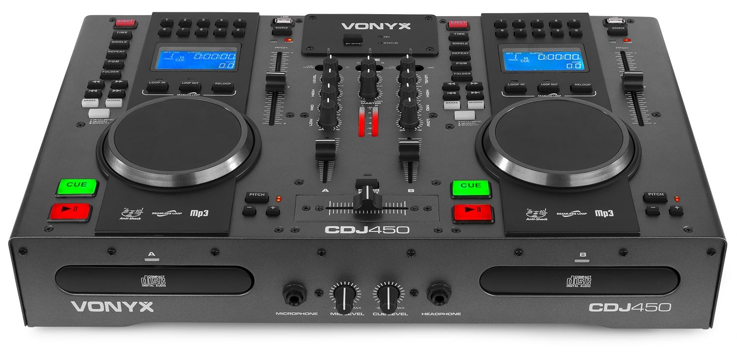 CDJ450 Twin Top CD/MP3/USB player/mixer with BT