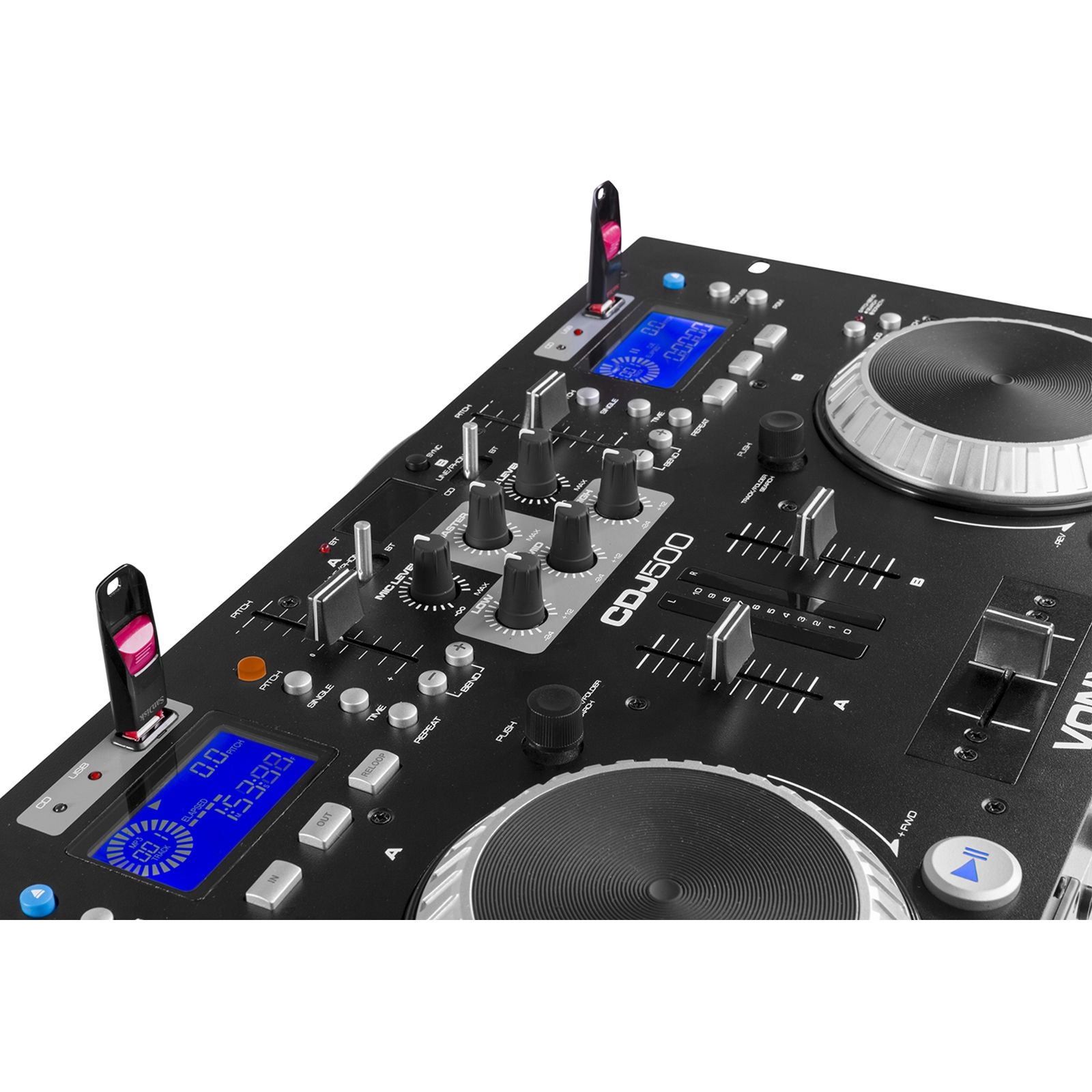 CDJ500 Amplified Double Player CD/MP3/USB/BT