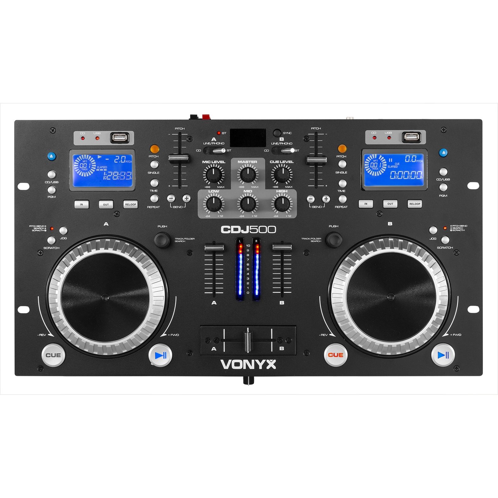 CDJ500 Amplified Double Player CD/MP3/USB/BT