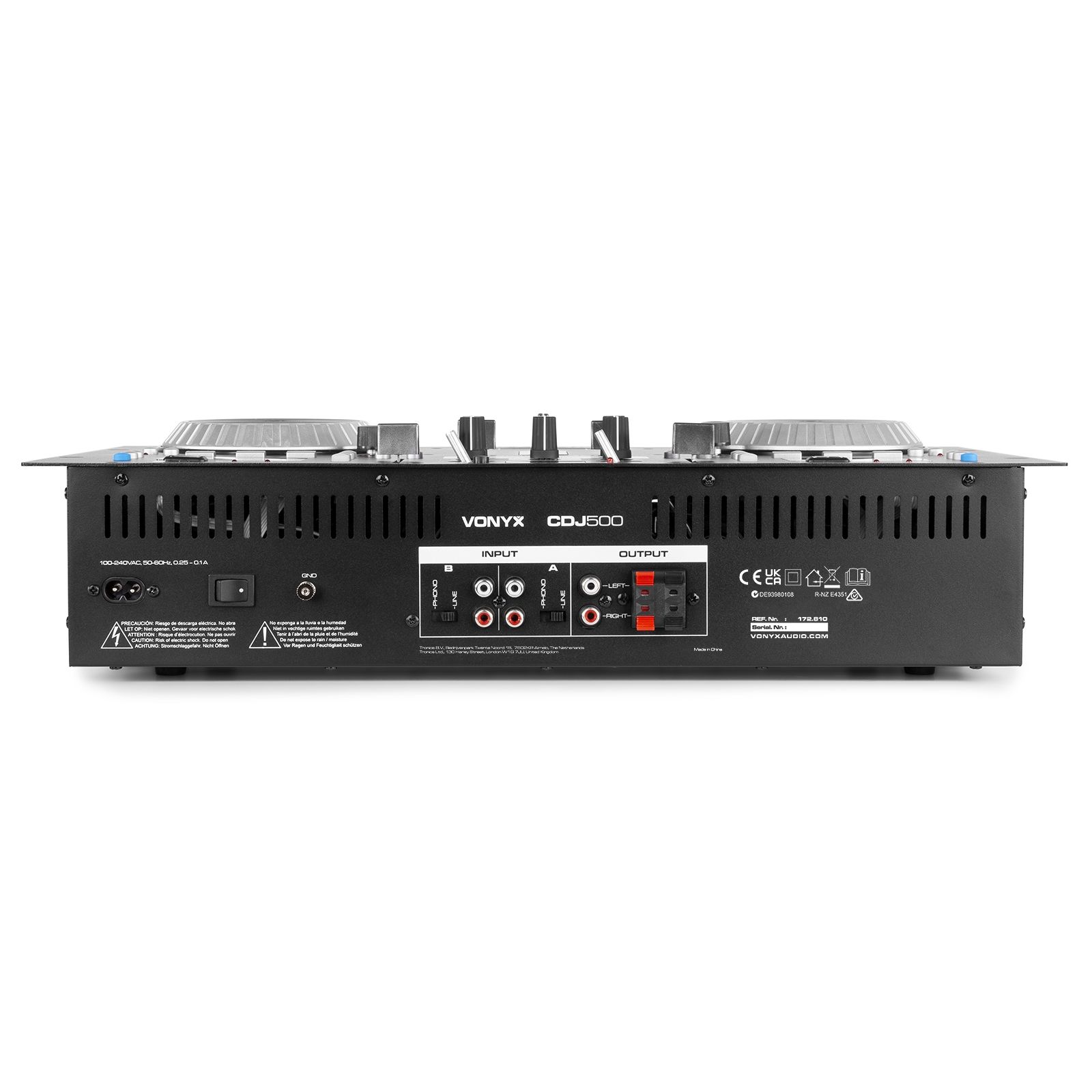 CDJ500 Amplified Double Player CD/MP3/USB/BT