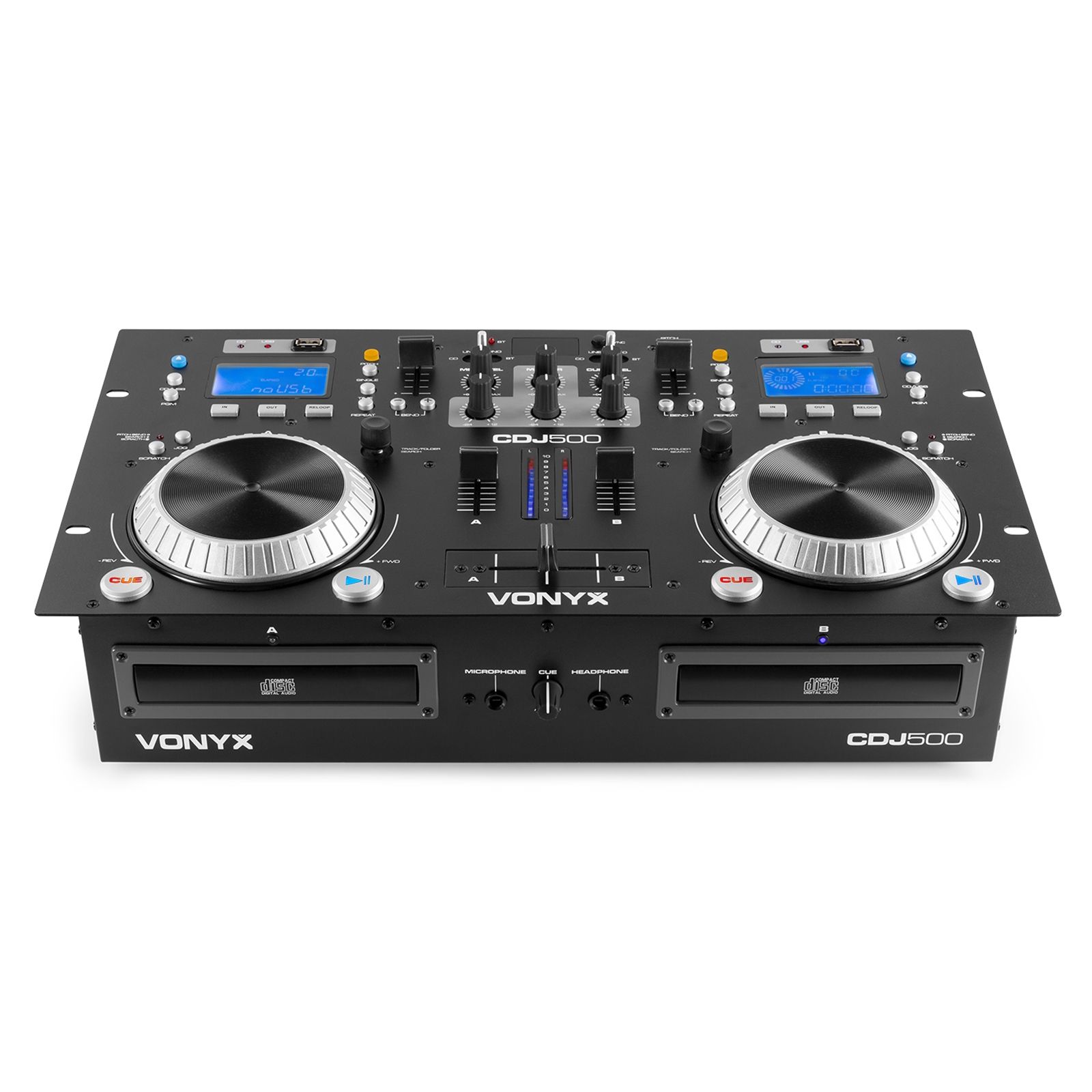 CDJ500 Amplified Double Player CD/MP3/USB/BT