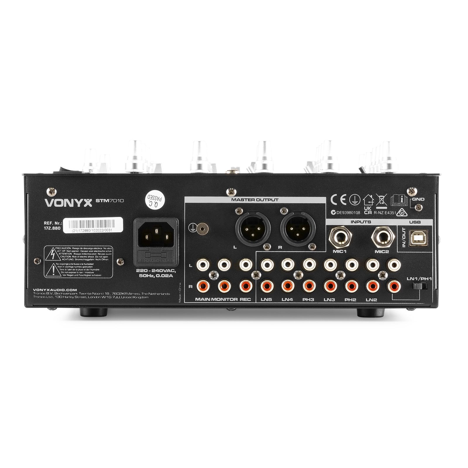 STM-7010 Mixer 4-Channel DJ Mixer USB