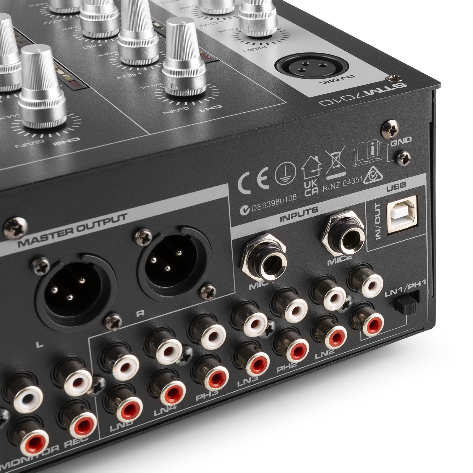 STM-7010 Mixer 4-Channel DJ Mixer USB