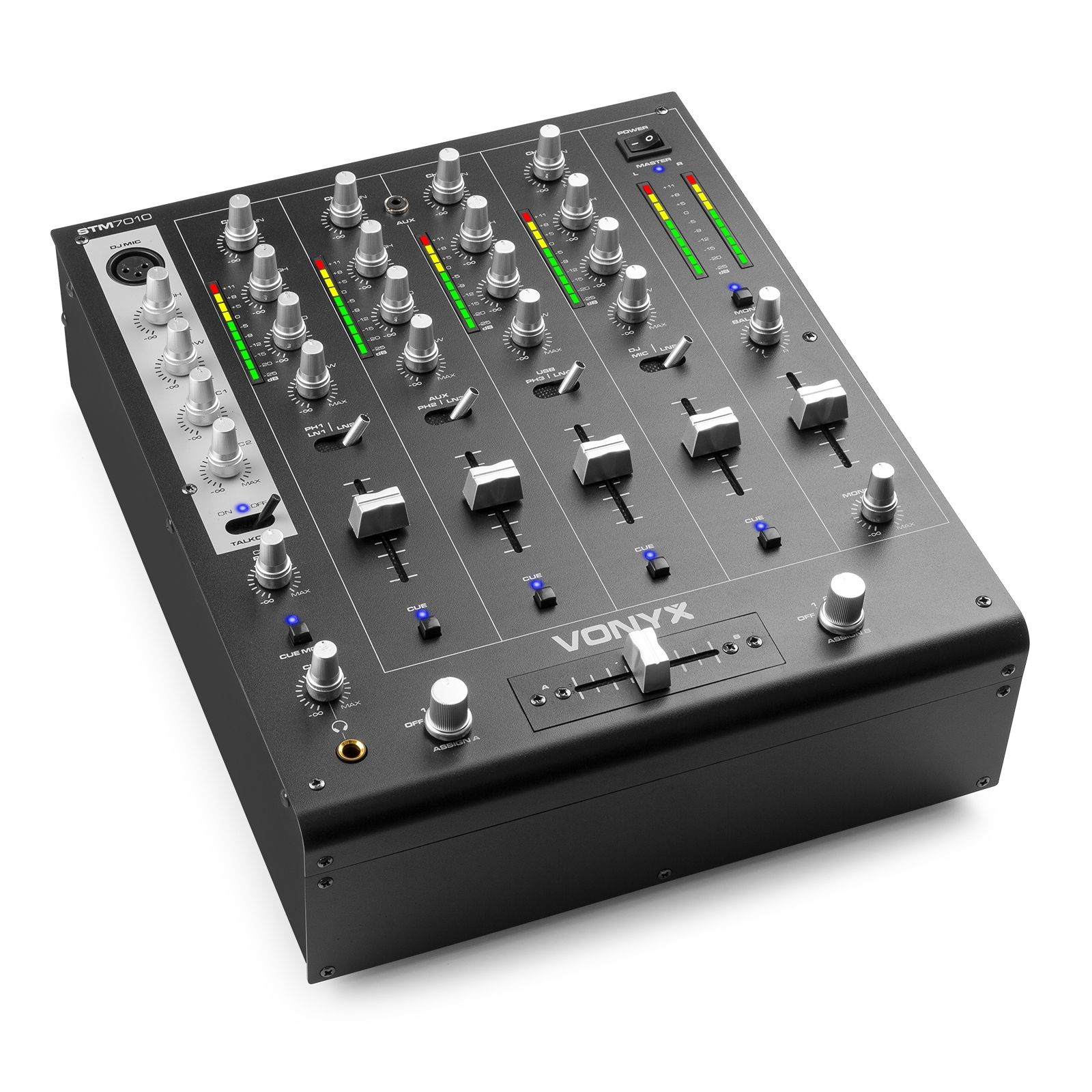 STM-7010 Mixer 4-Channel DJ Mixer USB