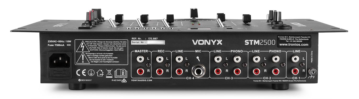 STM2500 5-Channel Mixer USB/MP3 with BT